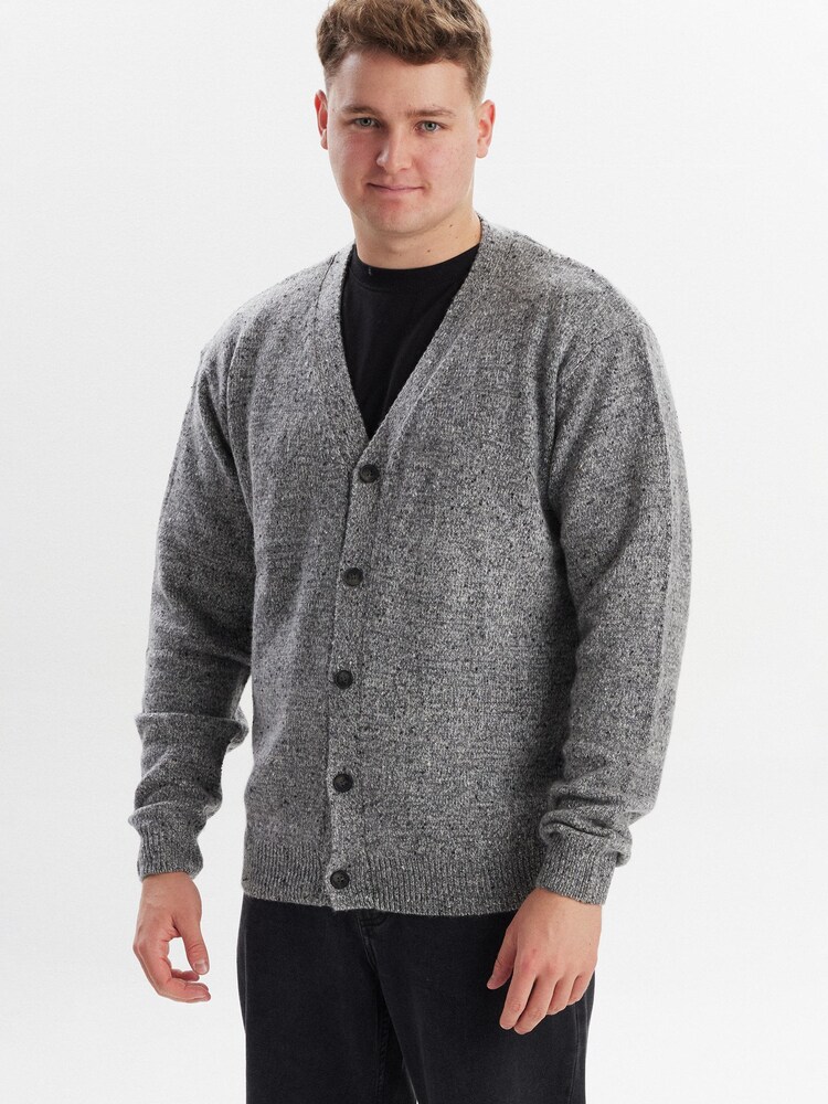 Dxnmxrk Strickjacke 'DXFranker' Herren Größe L grau