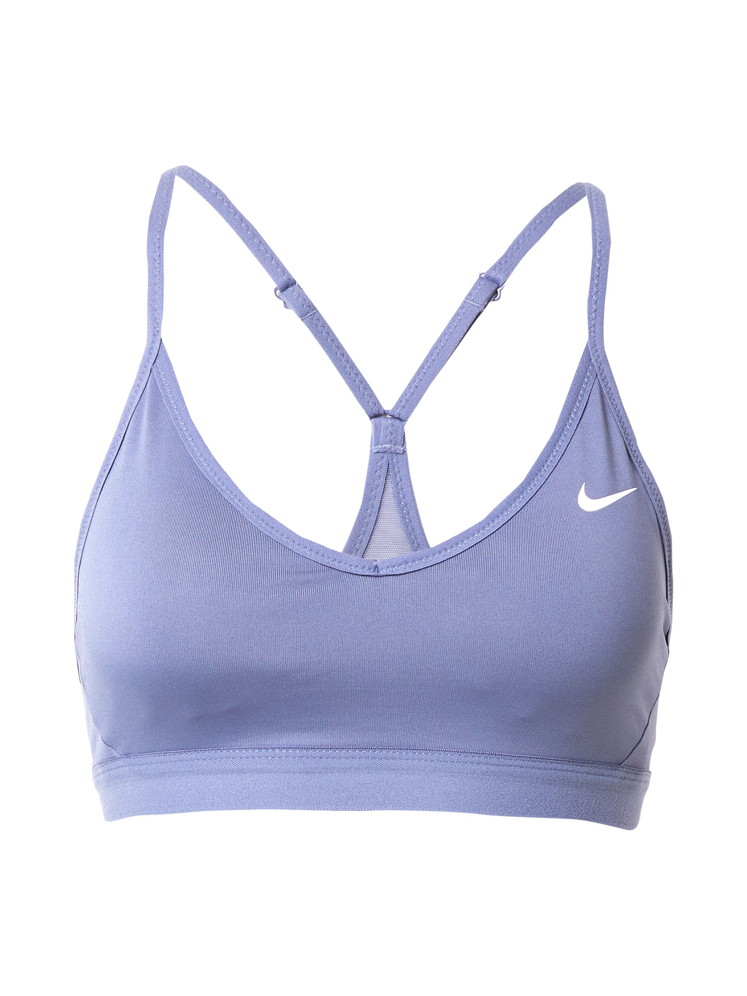 NIKE Sportinė liemenėlė 'INDY'  balta / šviesiai mėlyna