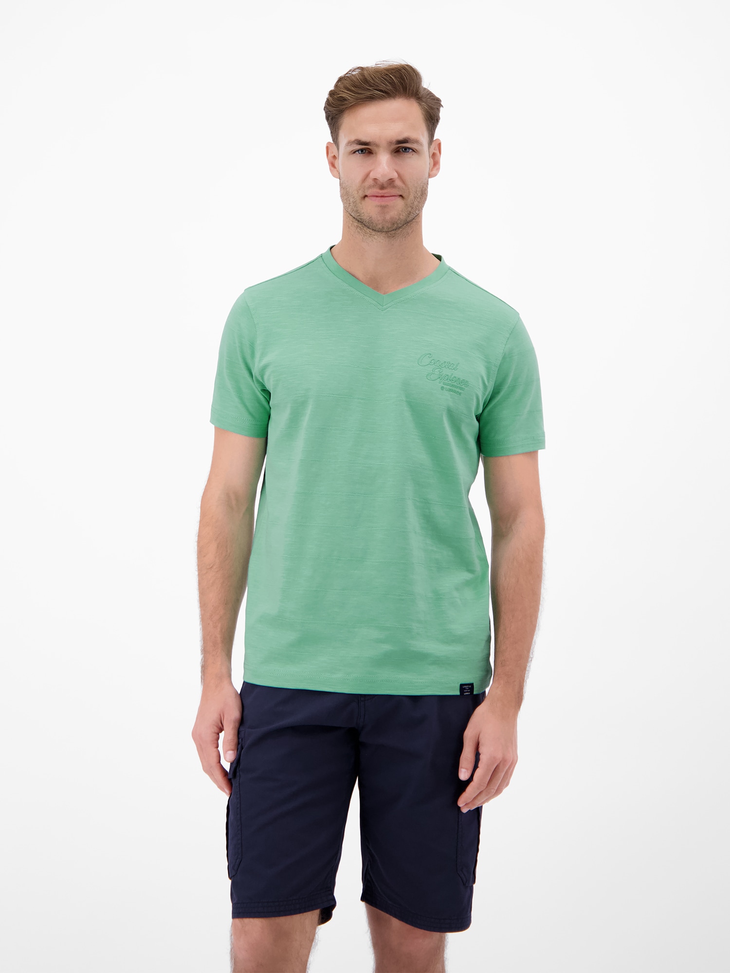 Lerros T-Shirt Mit V-Neck In Strickqualität