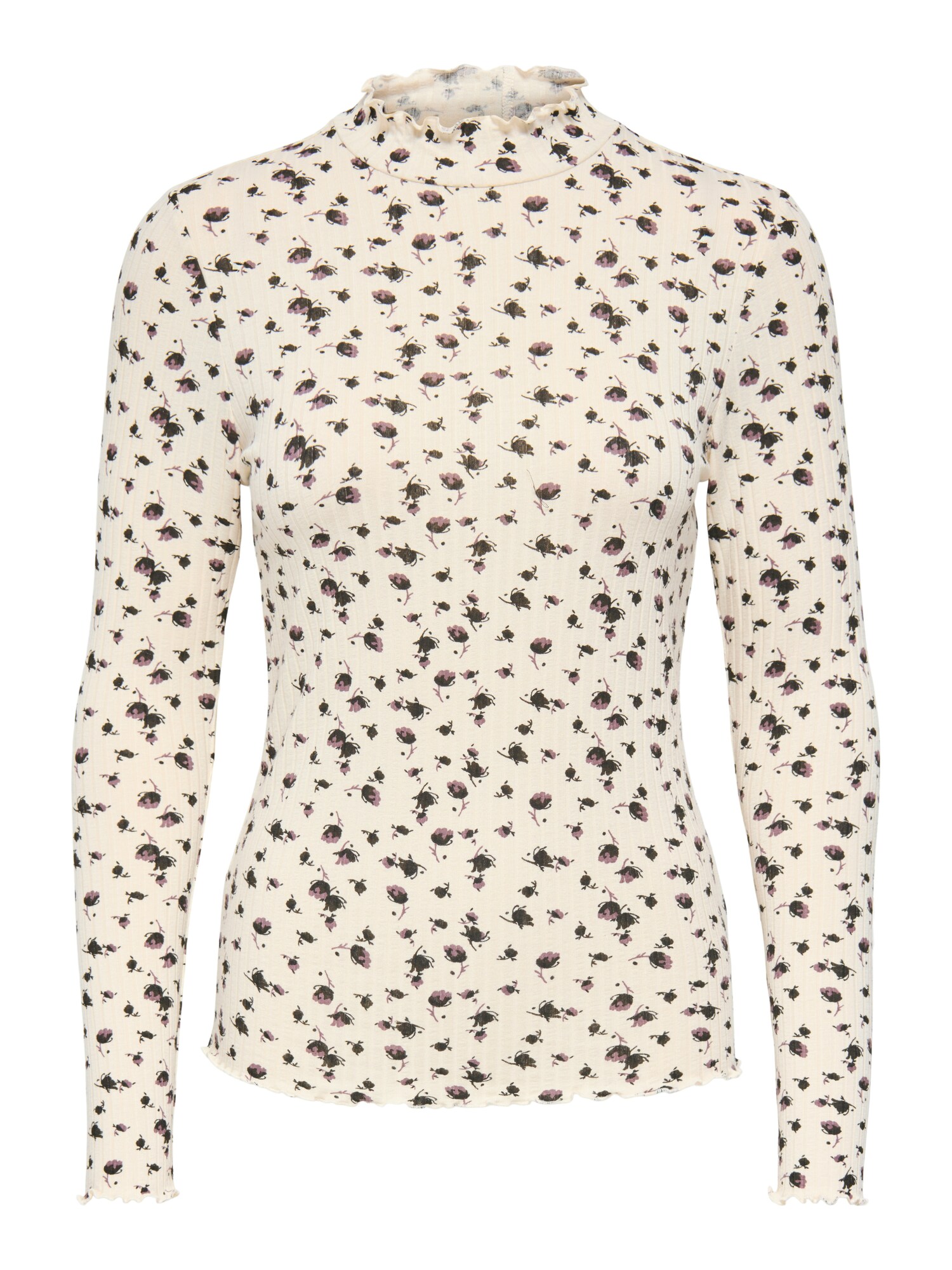 Jdy Shirt 'JDYFransiska' Aubergine / Zwart / Wolwit