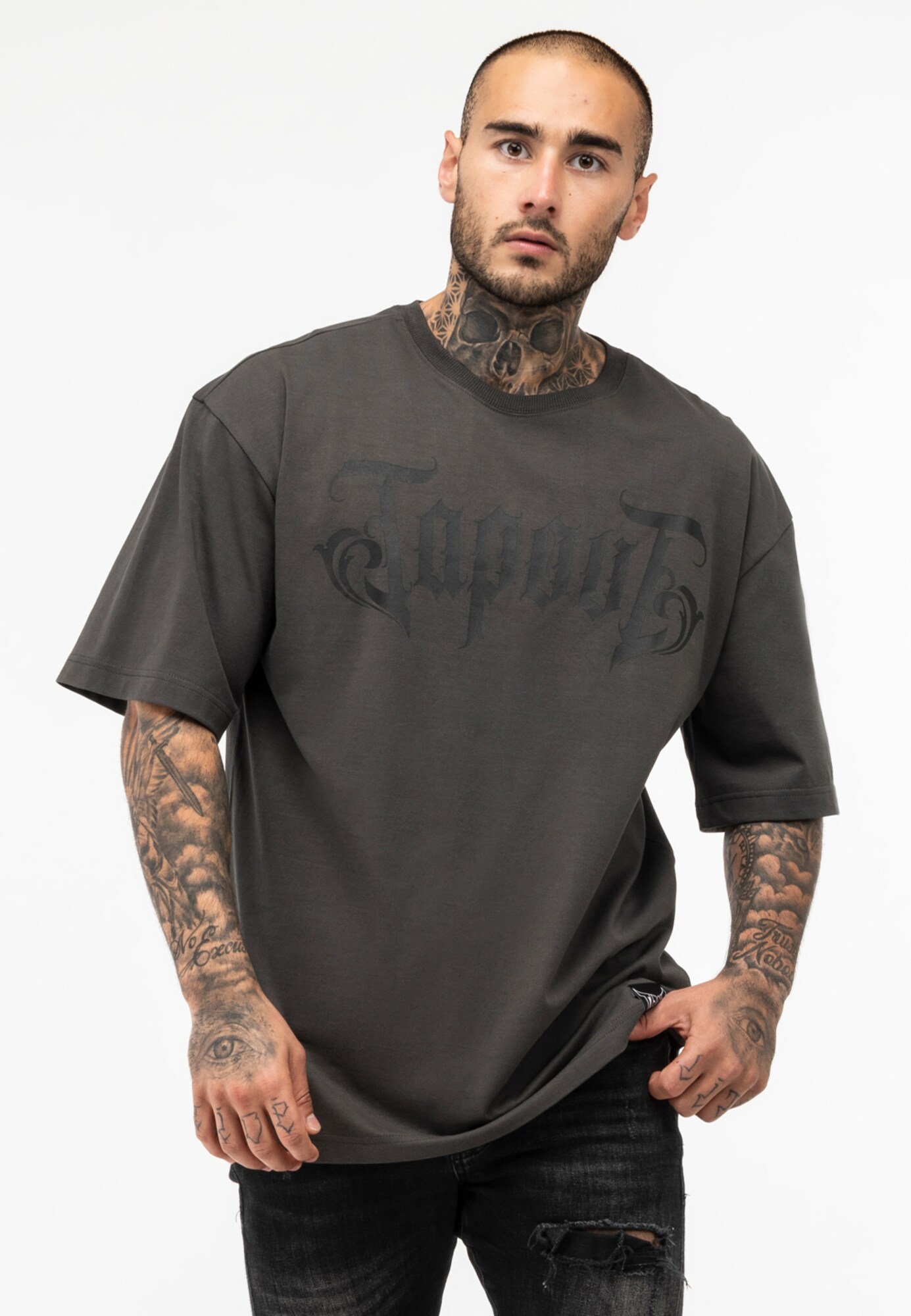 Tapout Póló ' SIMPLY BELIEVE '  szürke termék 2. képe