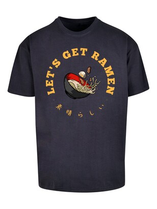 F4NT4STIC Shirt ‘Lets get Ramen’ Nachtblauw / Gemengde kleuren