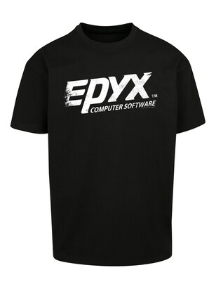 F4NT4STIC Shirt ‘EPYX Logo Retro Gaming SEVENSQUARED’ Zwart / Wit