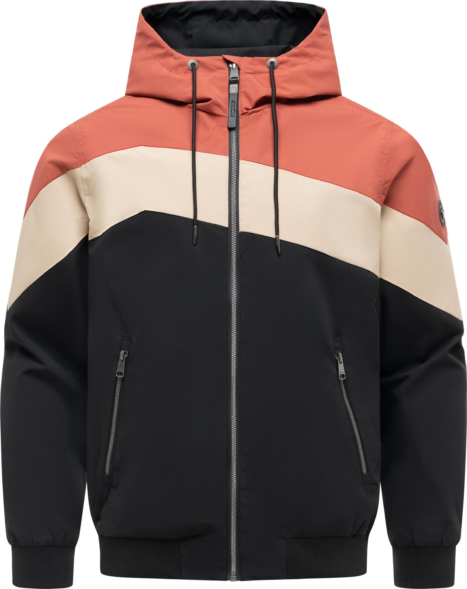 Ragwear Geacă funcțională 'Stewie Block Youmodo'  maro cappuccino / corai / negru