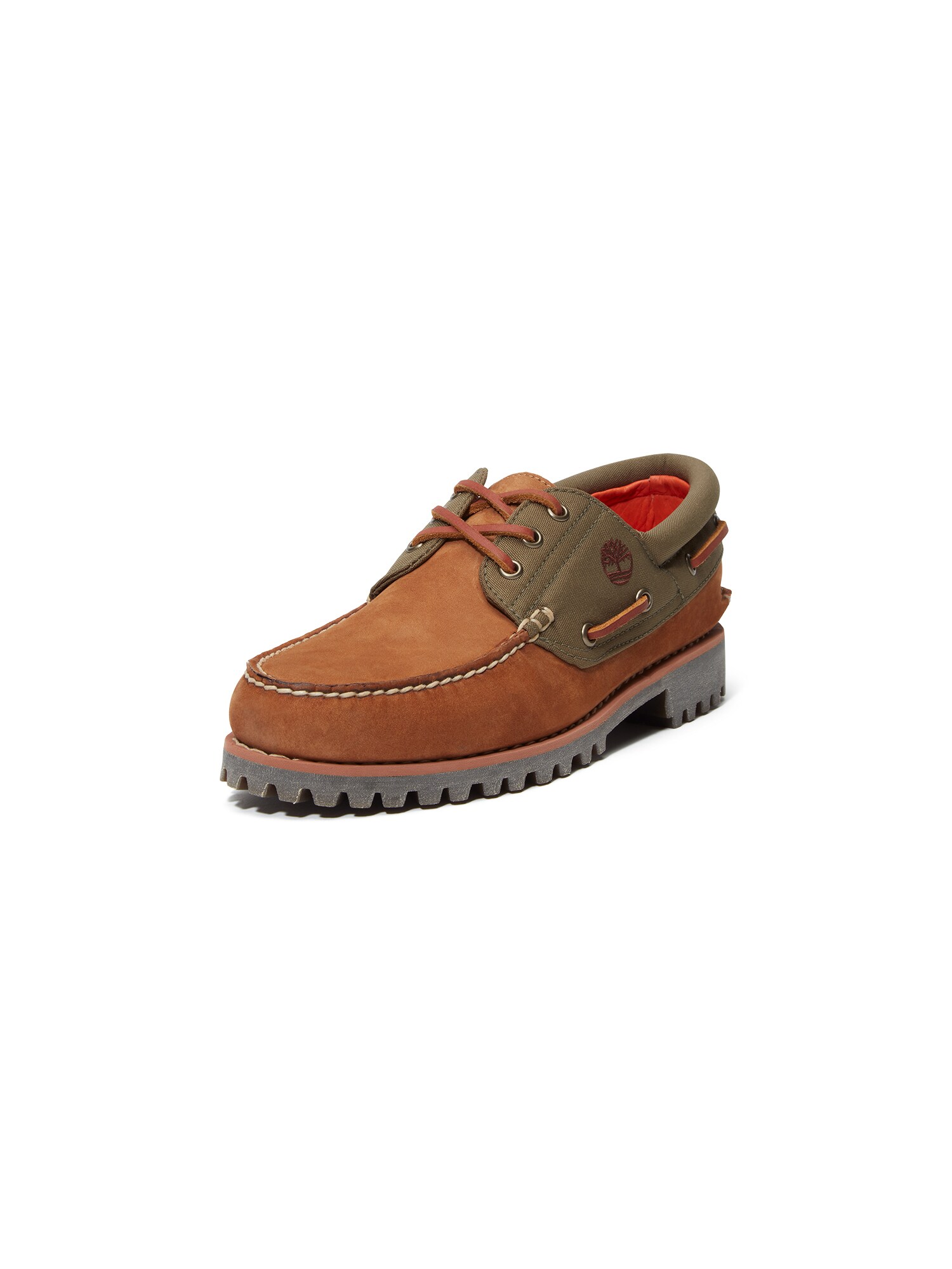 TIMBERLAND Pantofi cu șireturi Boat Shoe  maro / oliv