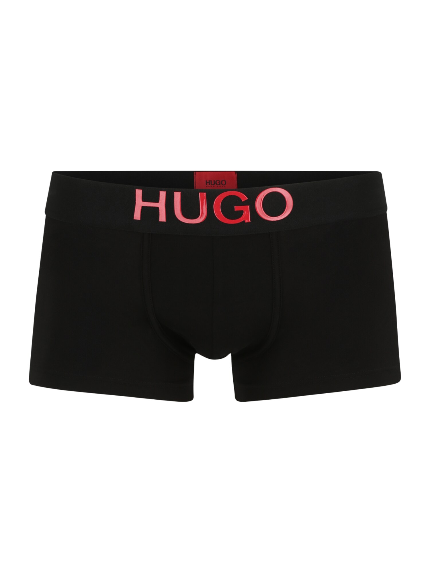 HUGO Boxer trumpikės  juoda / raudona