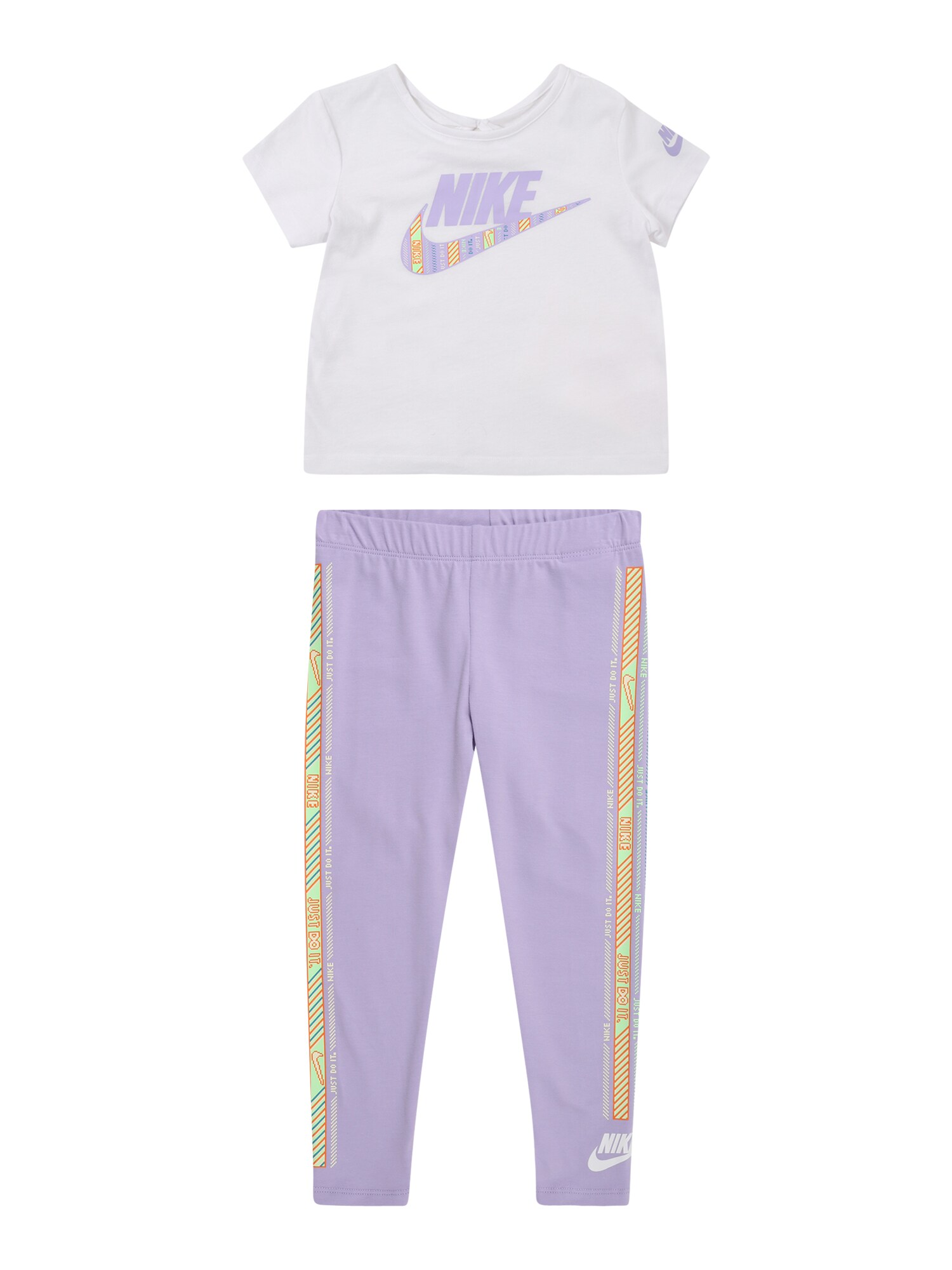 Nike Sportswear Szettek 'HAPPY CAMPER'  orgona / narancs / világospiros / fehér