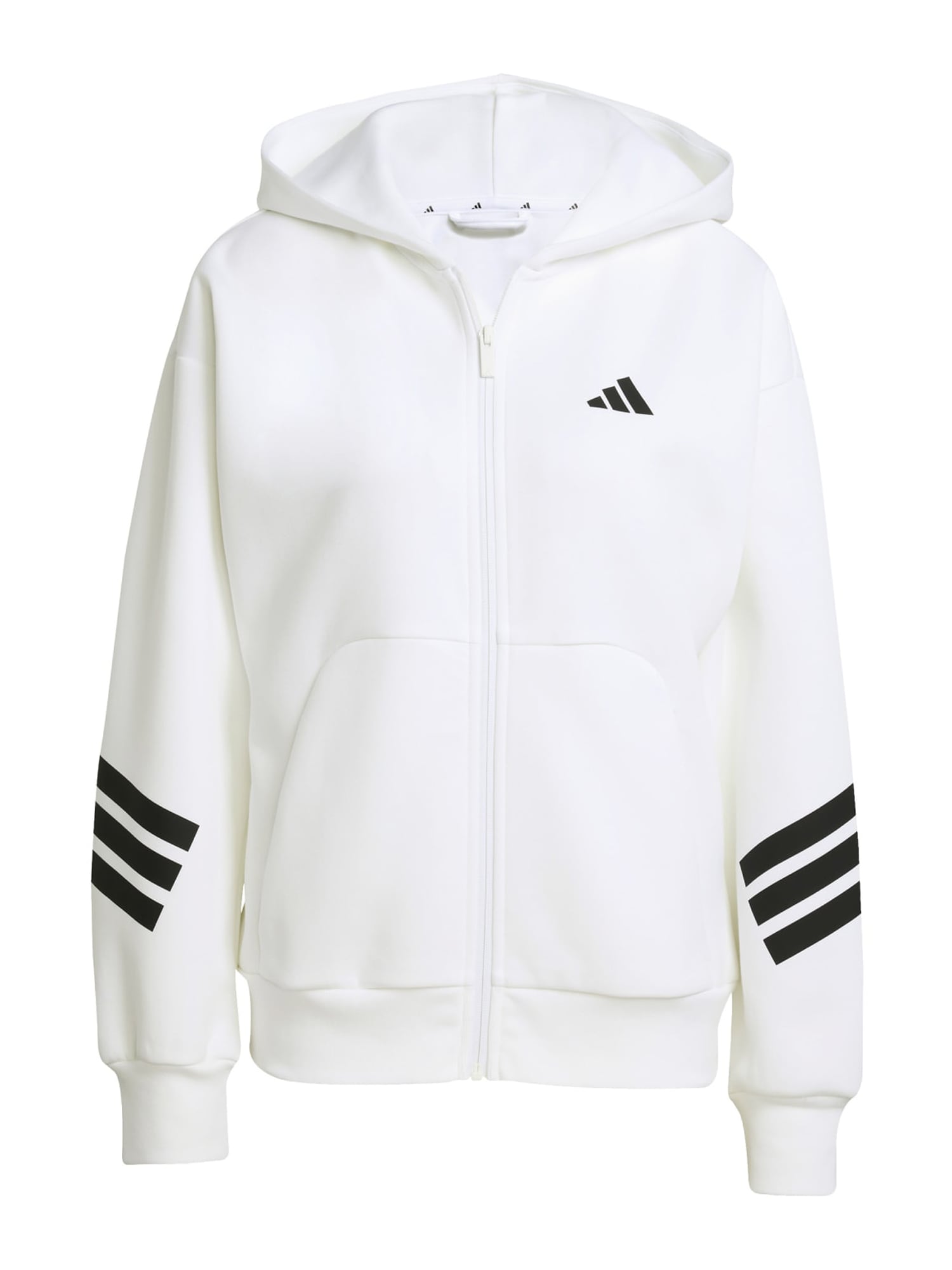 ADIDAS SPORTSWEAR Bluză cu fermoar sport Future Icons  negru / alb