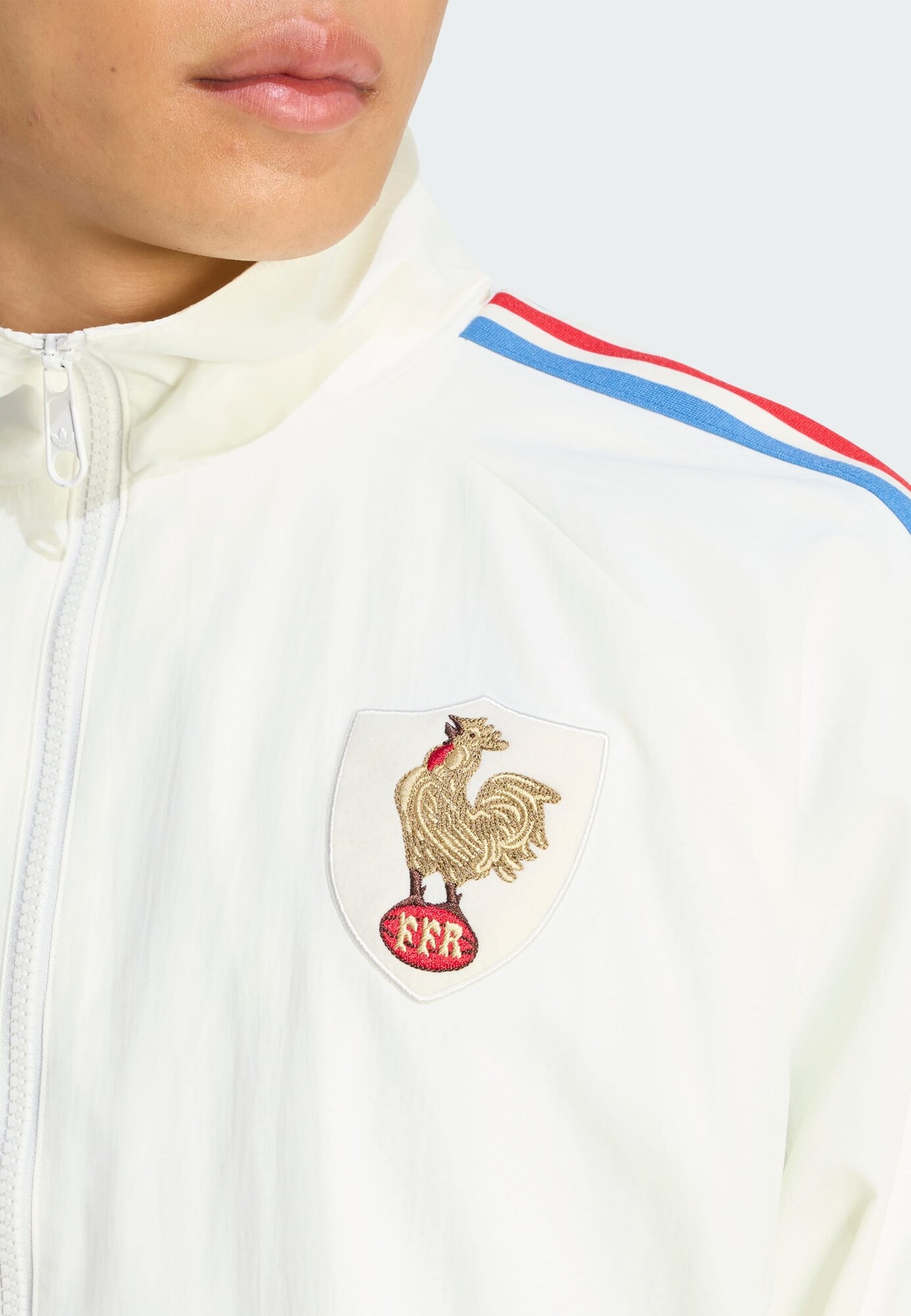 ADIDAS PERFORMANCE Chaqueta deportiva 'Frankreich Rugby 120 Years Crunch Anthem'  azul / rojo / blanco – imagen 4
