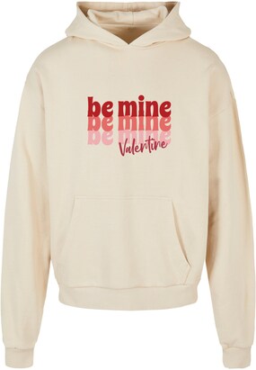 Merchcode Sweatshirt ‘Valentines Day – Be Mine’ Sand / Pink / Rood