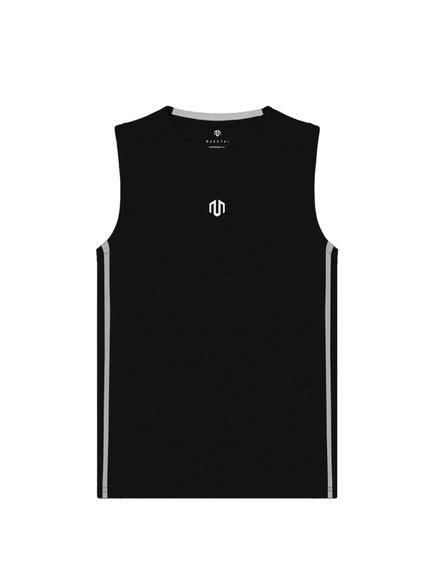 MOROTAI Camiseta funcional 'KANSEI CHROME'  negro / blanco