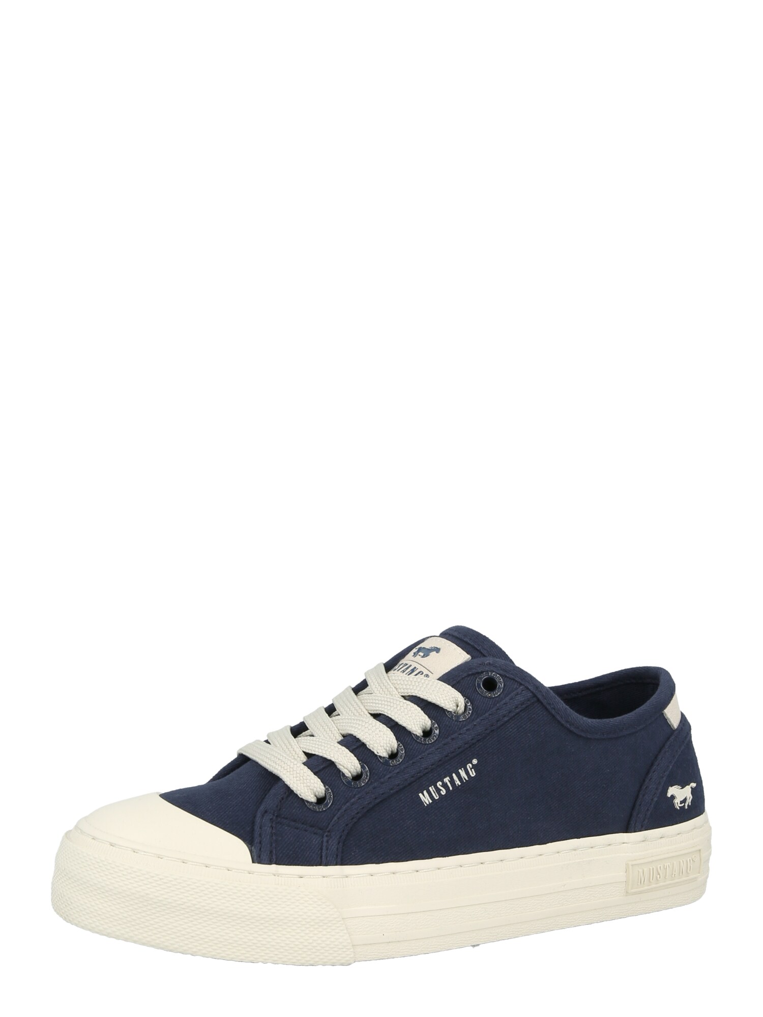 MUSTANG Sneaker low  bleumarin / alb