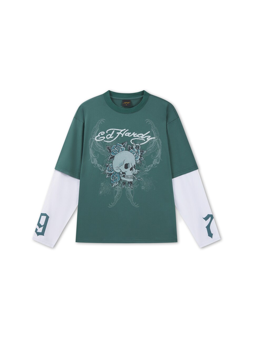 T-shirt '1971 Skull' mint / jade / svart