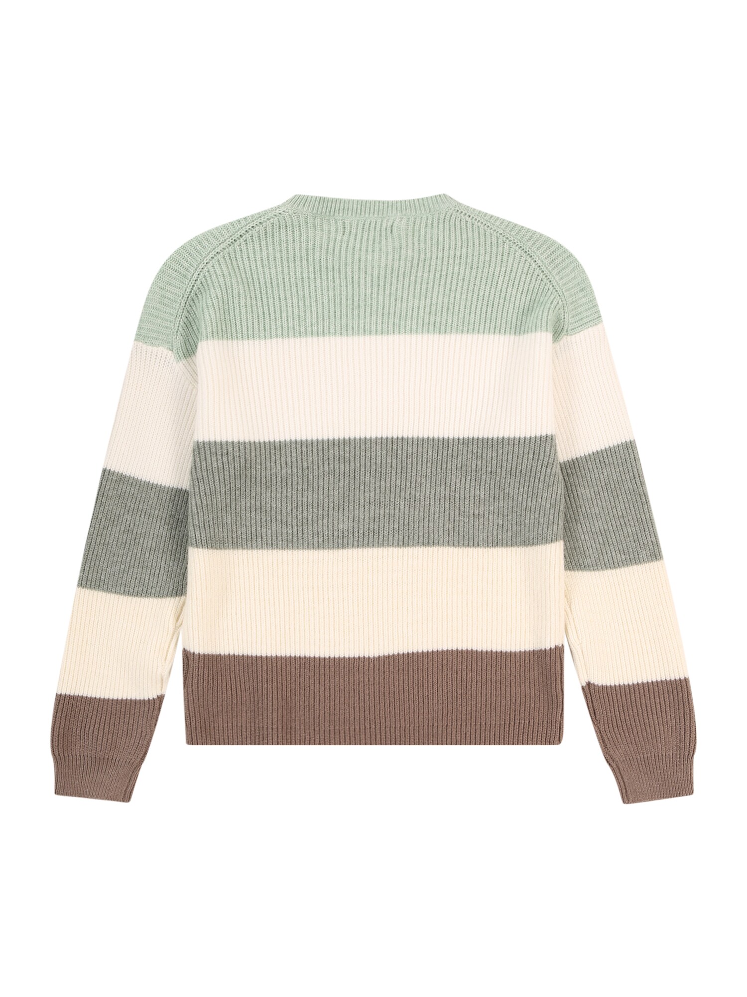 ONLY GIRLS Pulóver 'KONSandy'  krém / barna / menta / sötétzöld termék 2. képe