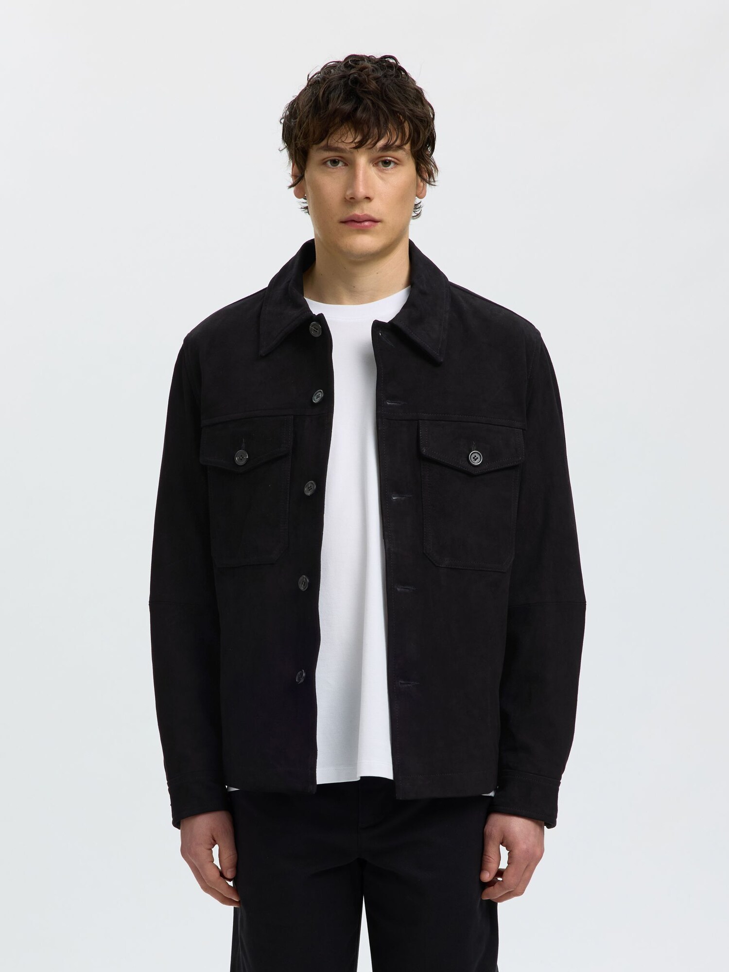 SELECTED Giacca di mezza stagione 'SLHThom' nero