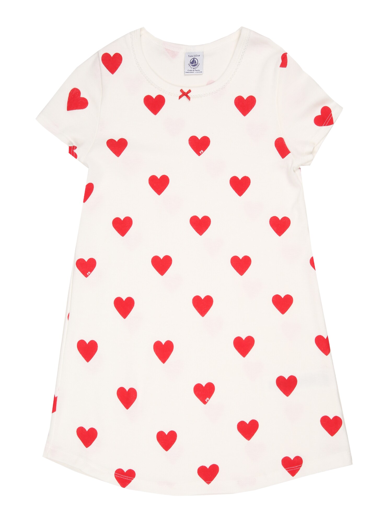 Petit Bateau Nachthemd Rood / Wit