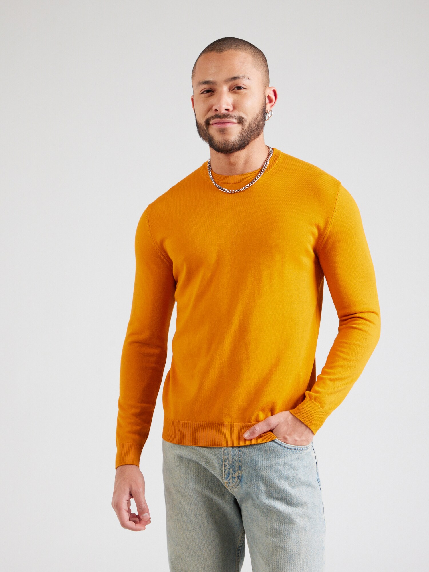 UNITED COLORS OF BENETTON Pulóver  sötét narancssárga termék 2. képe