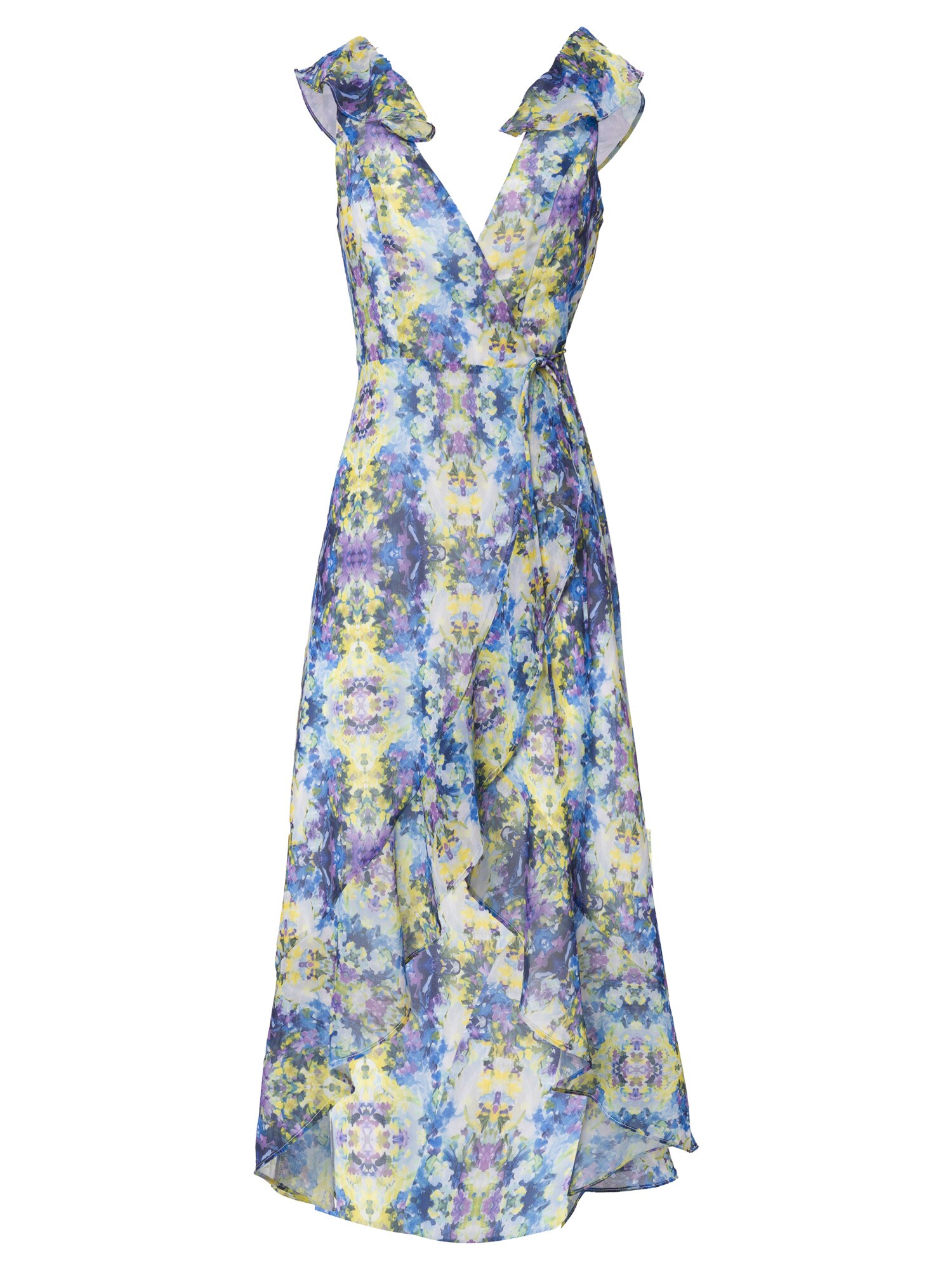 Influencer Rochie  albastru deschis / galben deschis