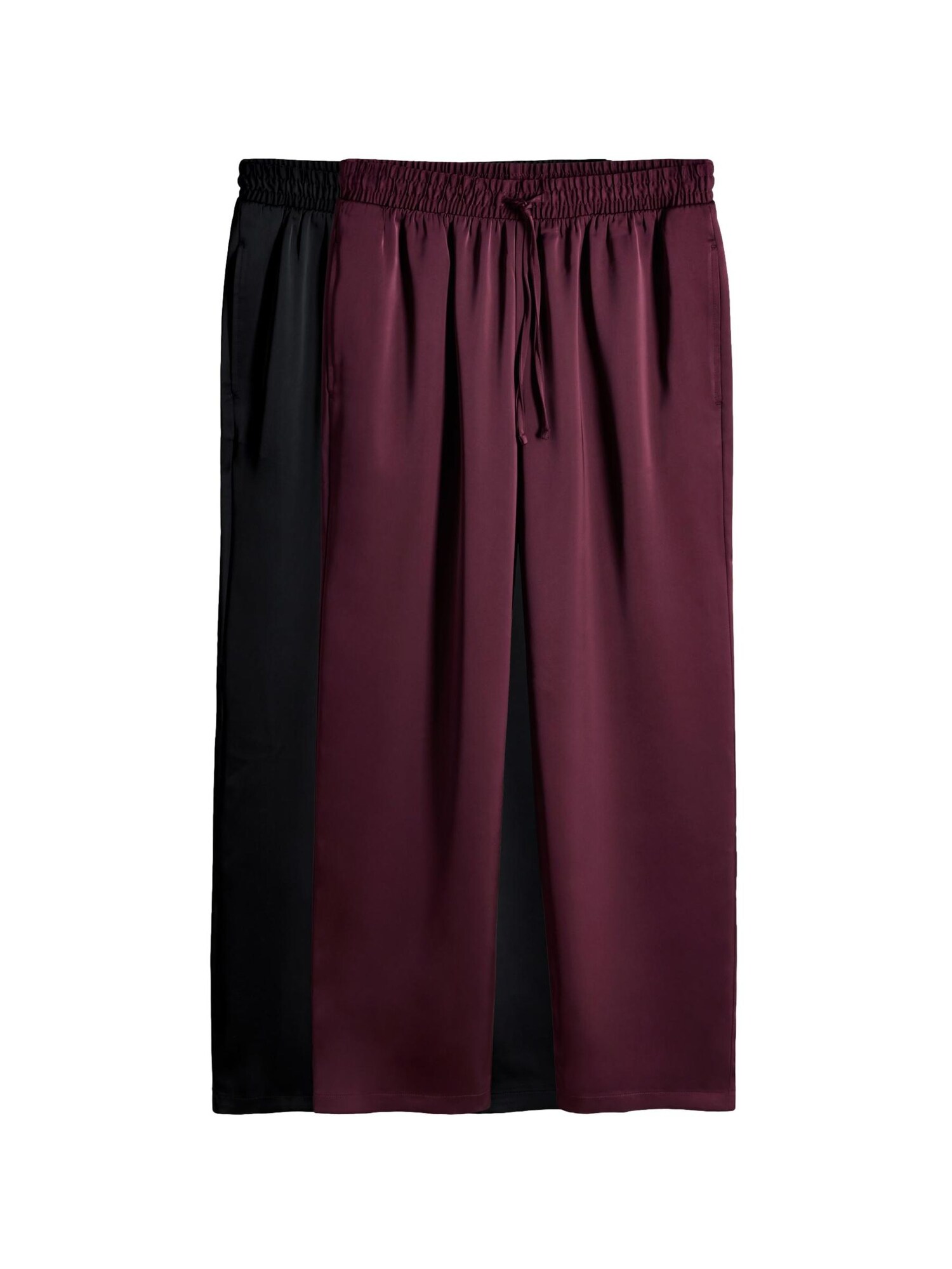 The Set Pantaloni  roşu închis / negru