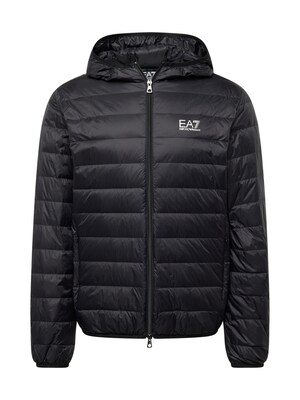 EA7 Emporio Armani Chaqueta de invierno  negro / blanco