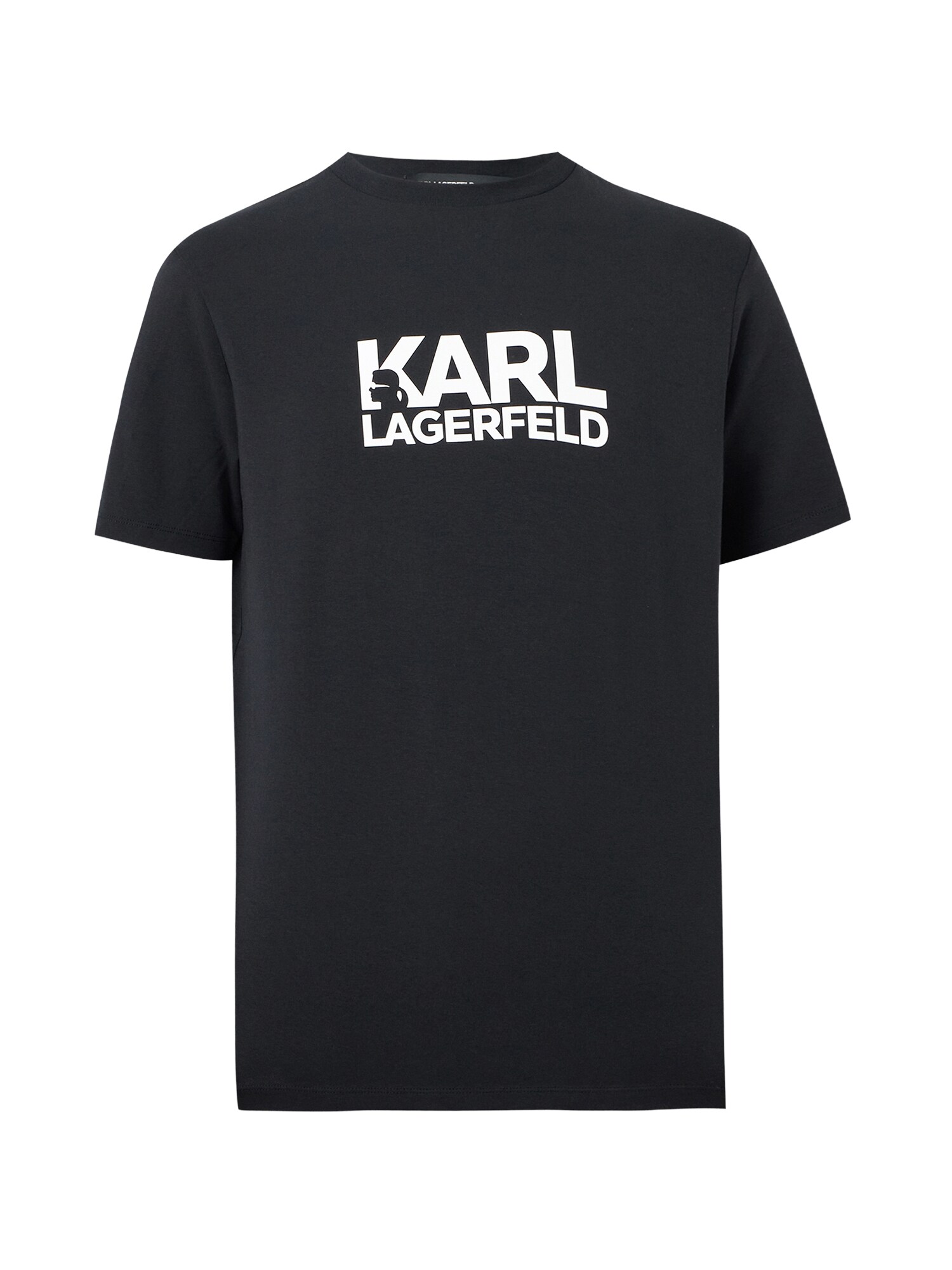 Karl Lagerfeld Tricou  negru / alb