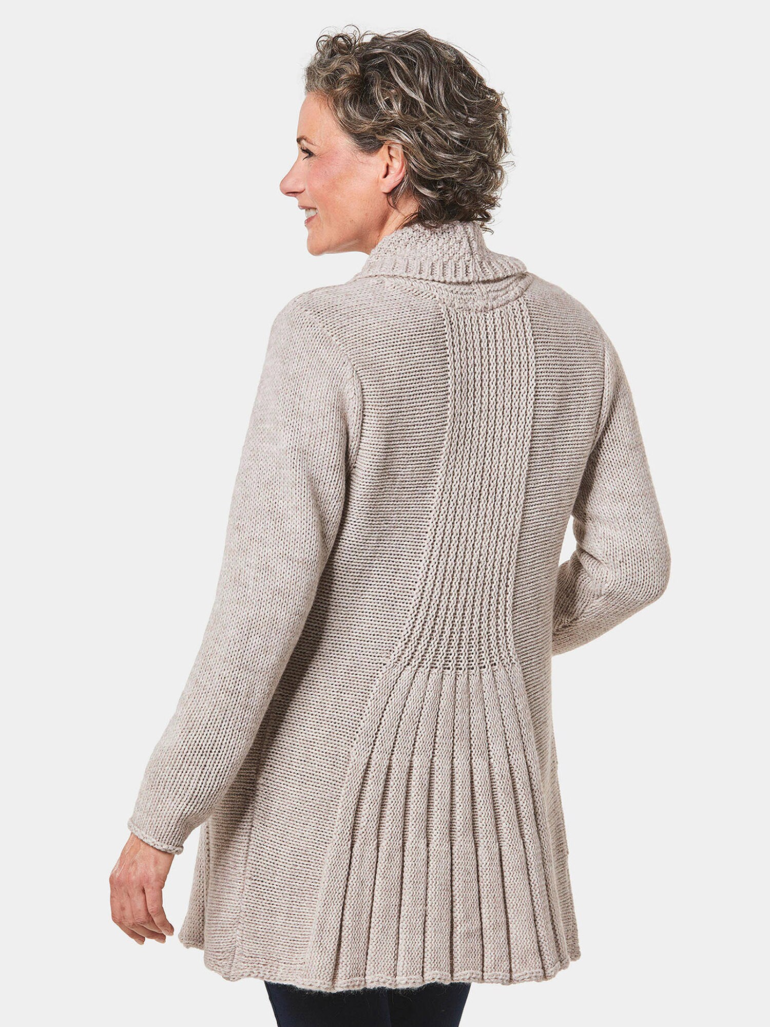 Thumbnail - Goldner Strickjacke