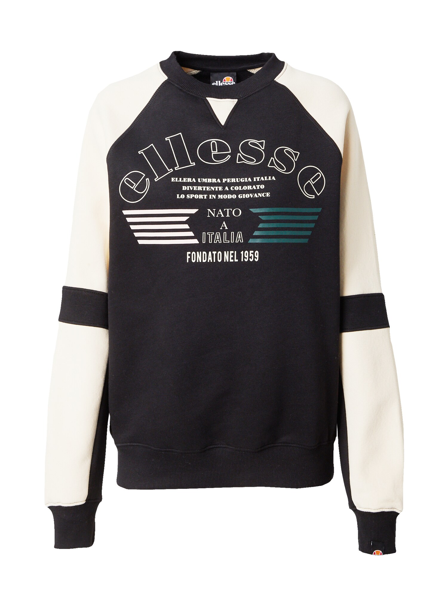 ELLESSE Majica 'Norina'  ecru / zelena / črna