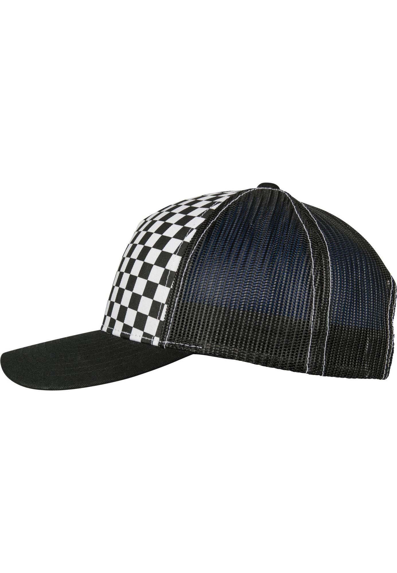 Flexfit Čiapka 'Checkerboard Retro Trucker'  čierna / biela (obrázok 4)