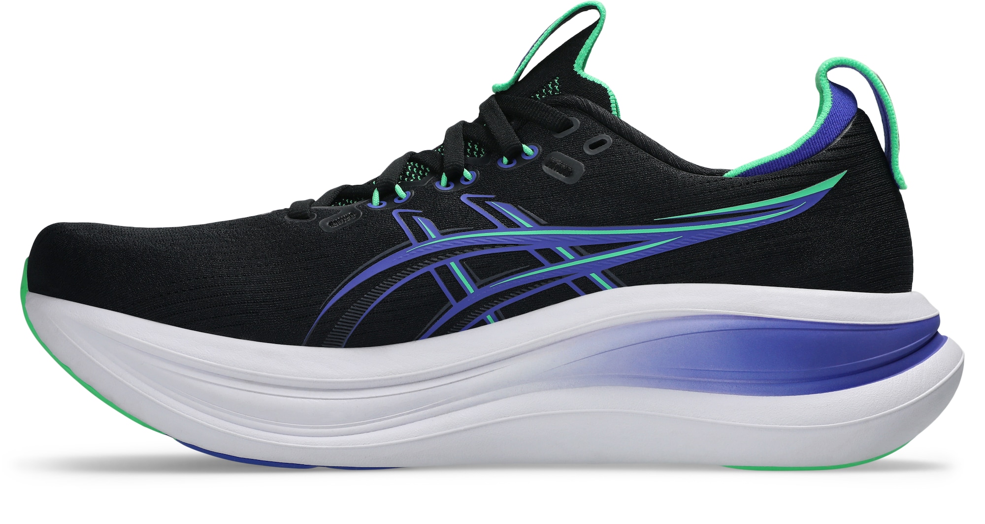 ASICS Sneaker de alergat Gel-Nimbus 28  albastru / albastru aqua / verde neon / negru