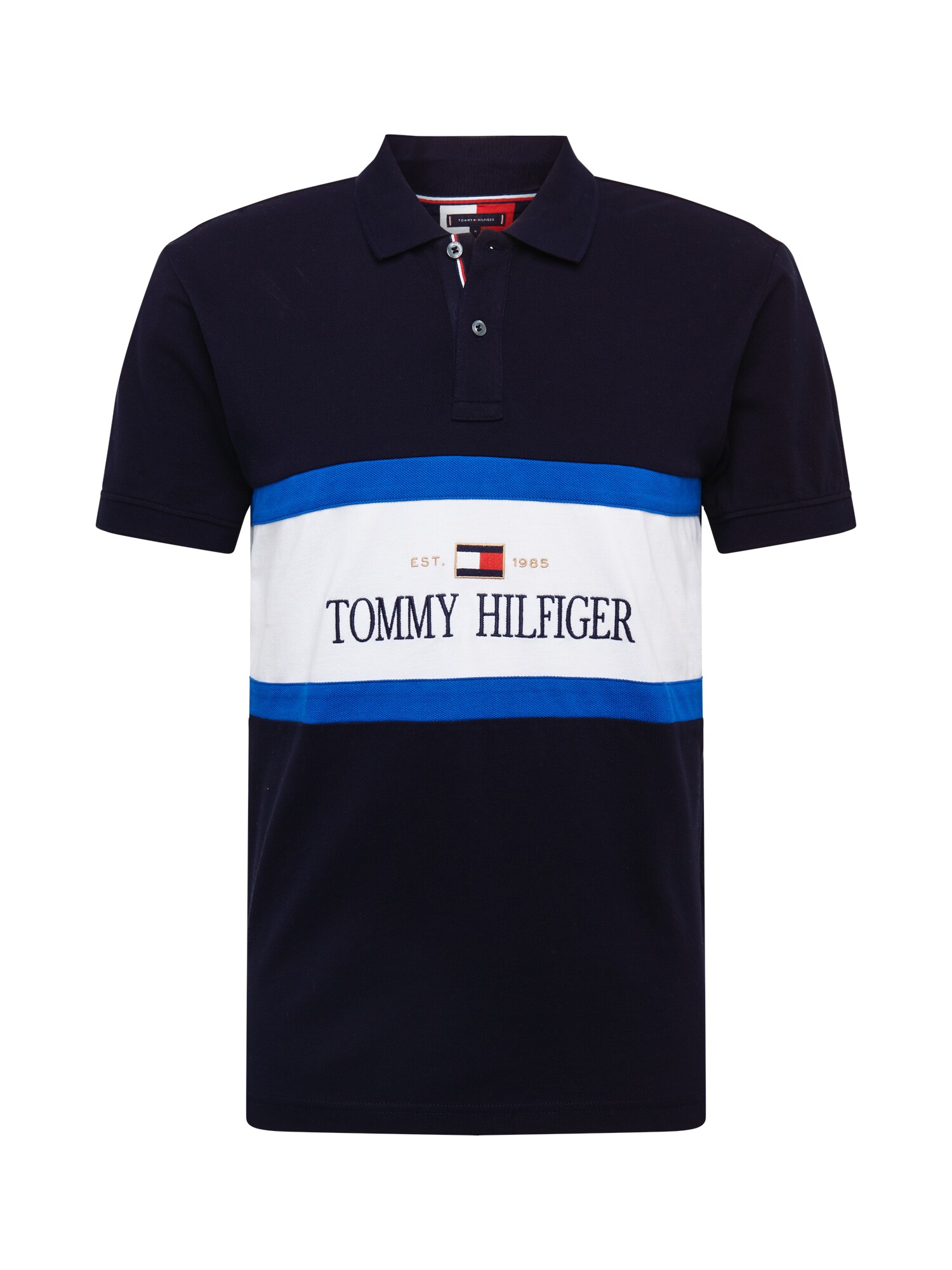 TOMMY HILFIGER Marškinėliai  tamsiai mėlyna / sodri mėlyna („karališka“) / raudona / balta / auksas