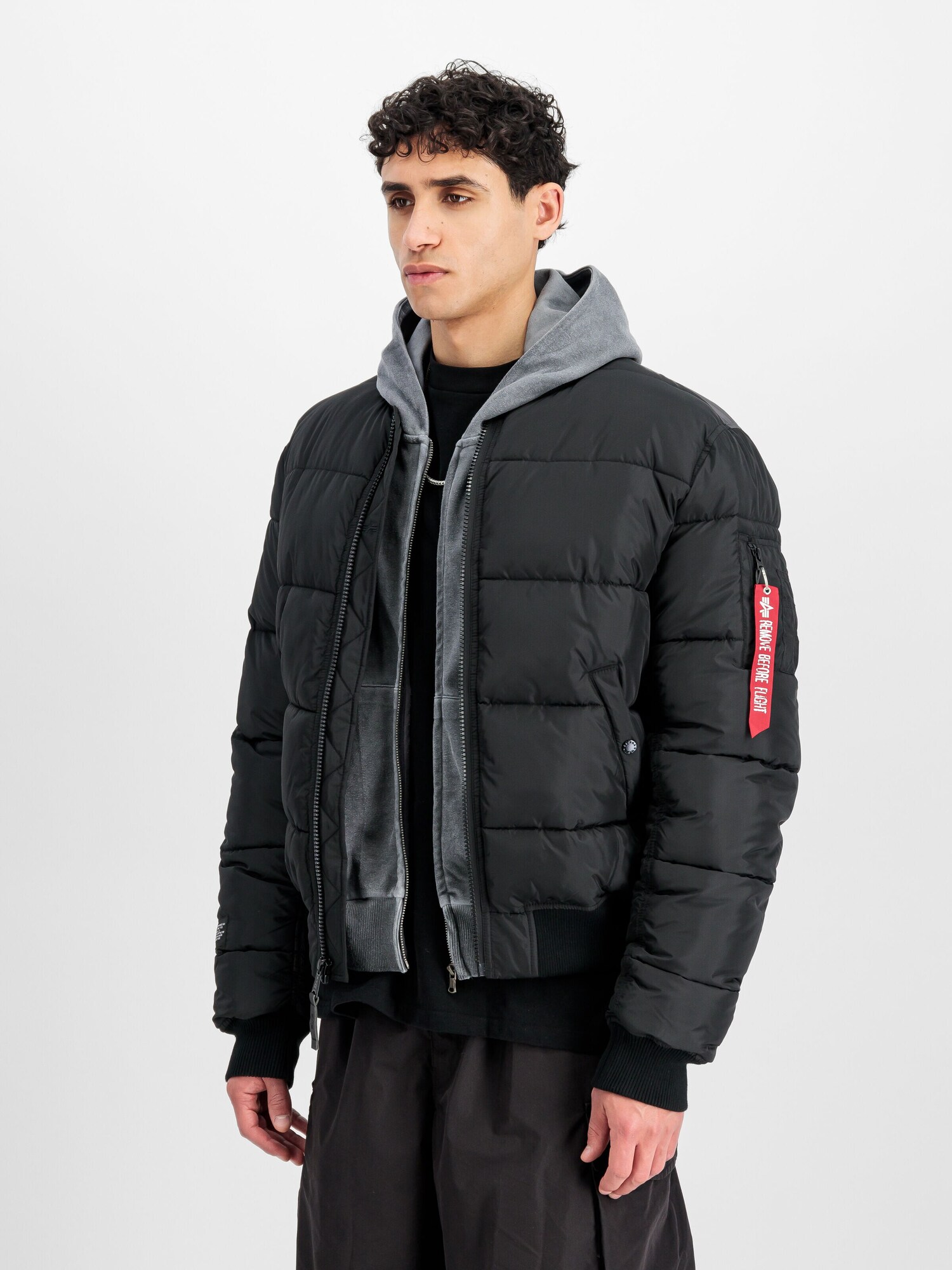 ALPHA INDUSTRIES Chaqueta de entretiempo  negro – imagen 15