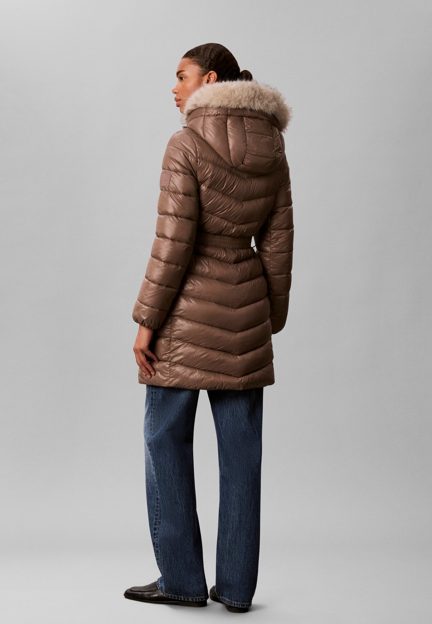 Calvin Klein Abrigo de invierno beige claro / marrón – imagen 3