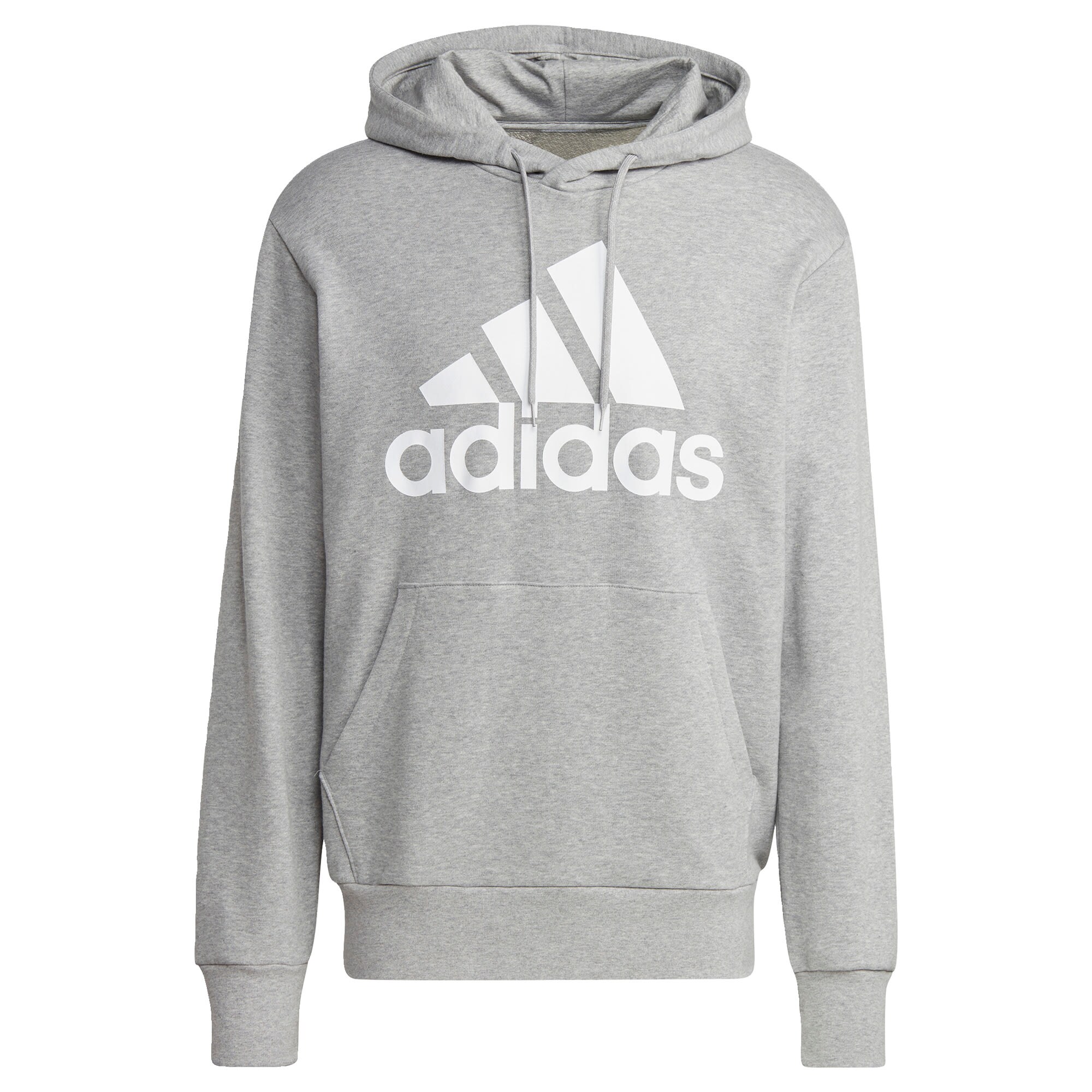 ADIDAS PERFORMANCE Športová mikina 'Essentials'  sivá melírovaná / biela