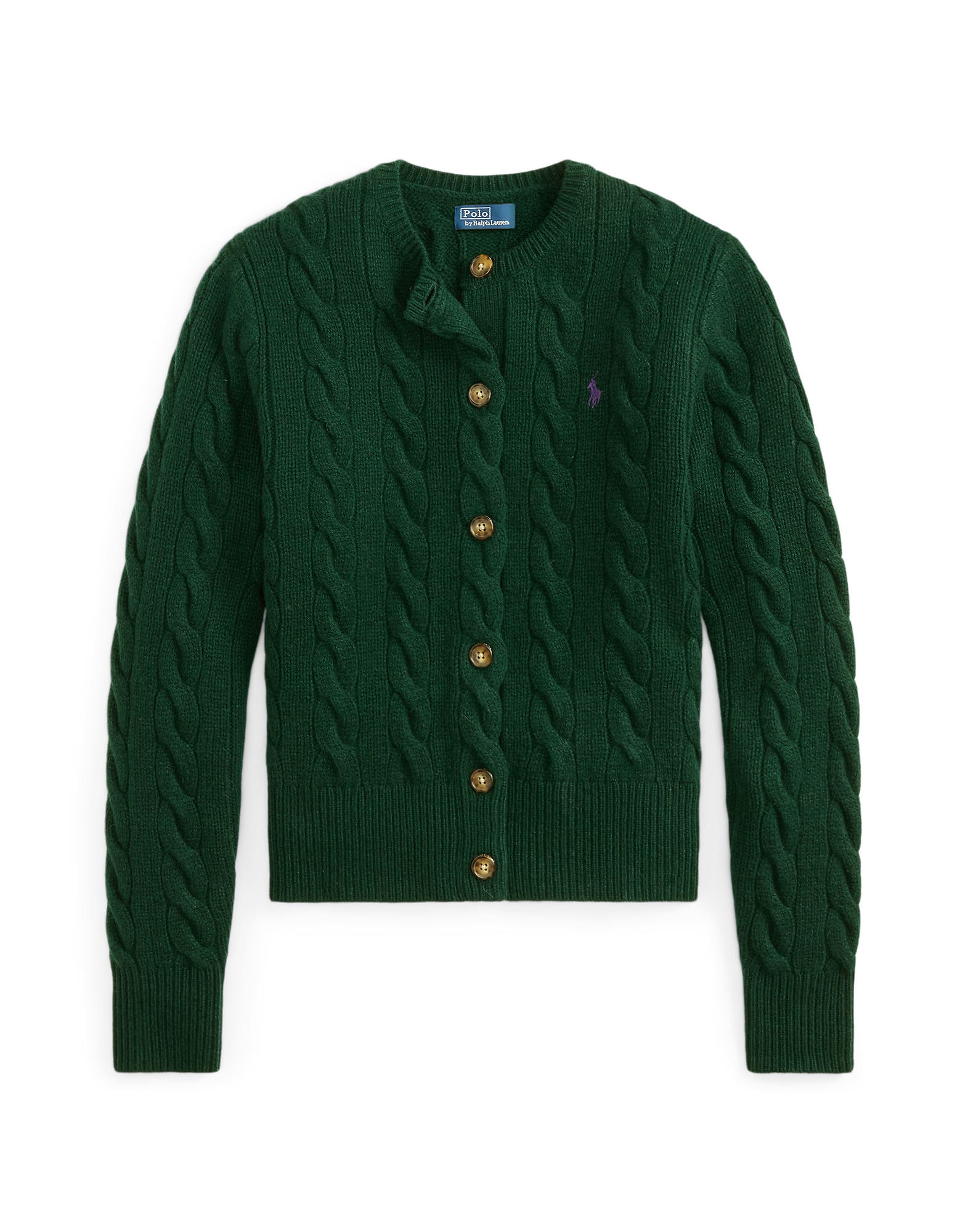 Polo Ralph Lauren Geacă tricotată verde închis