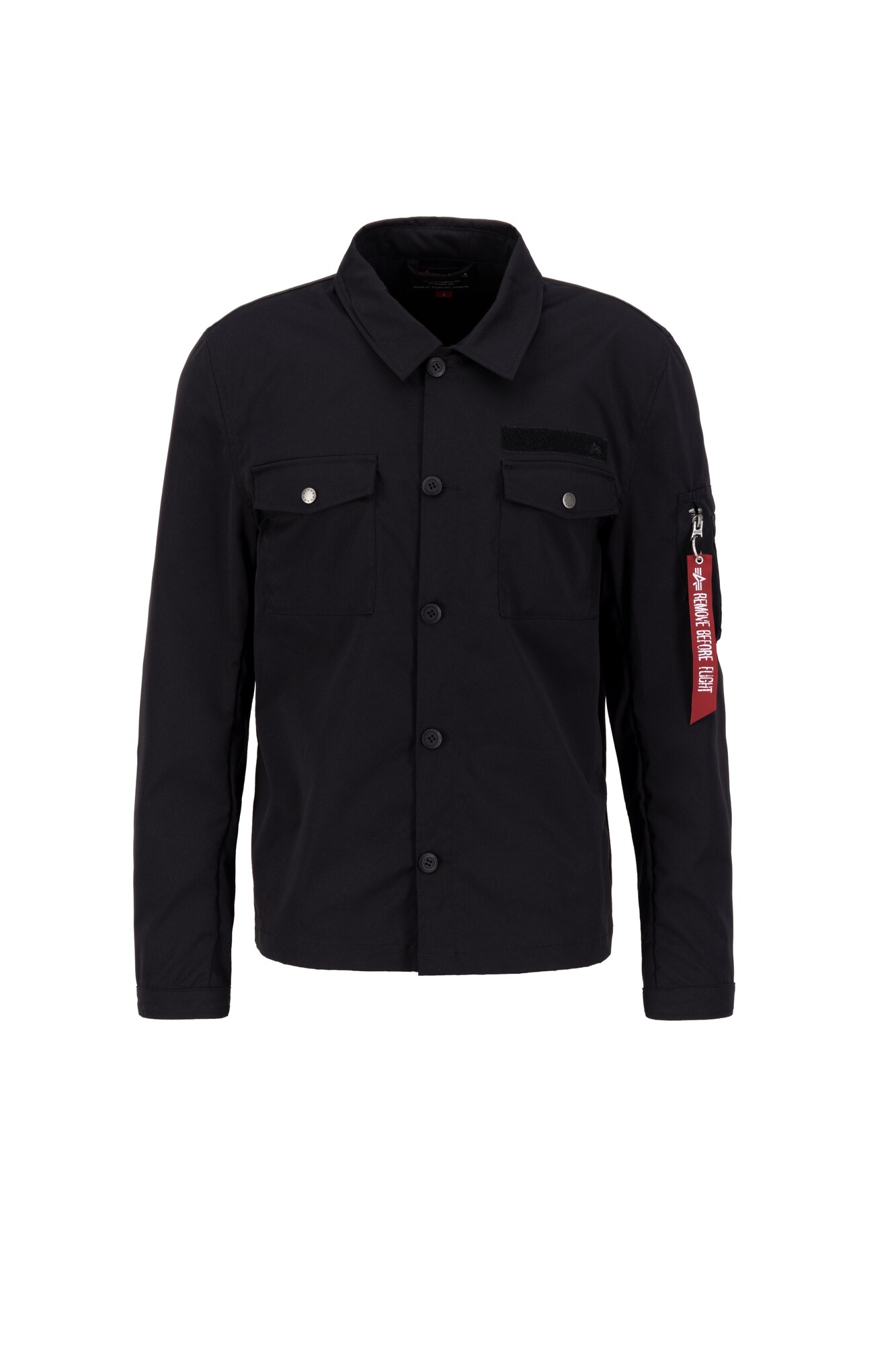 ALPHA INDUSTRIES Prechodná bunda  červená / čierna