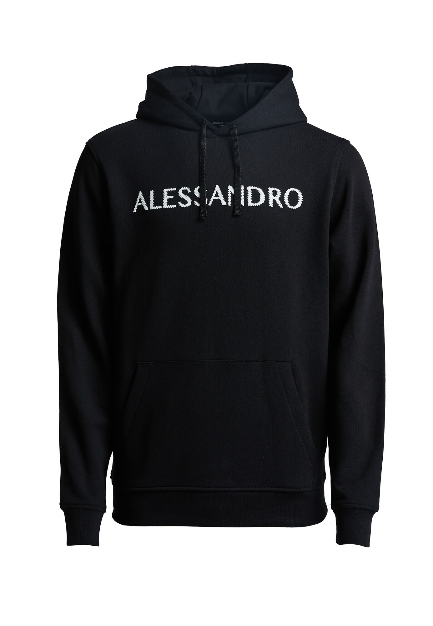 Alessandro Zavetti Sudadera 'Meucci'  negro / blanco