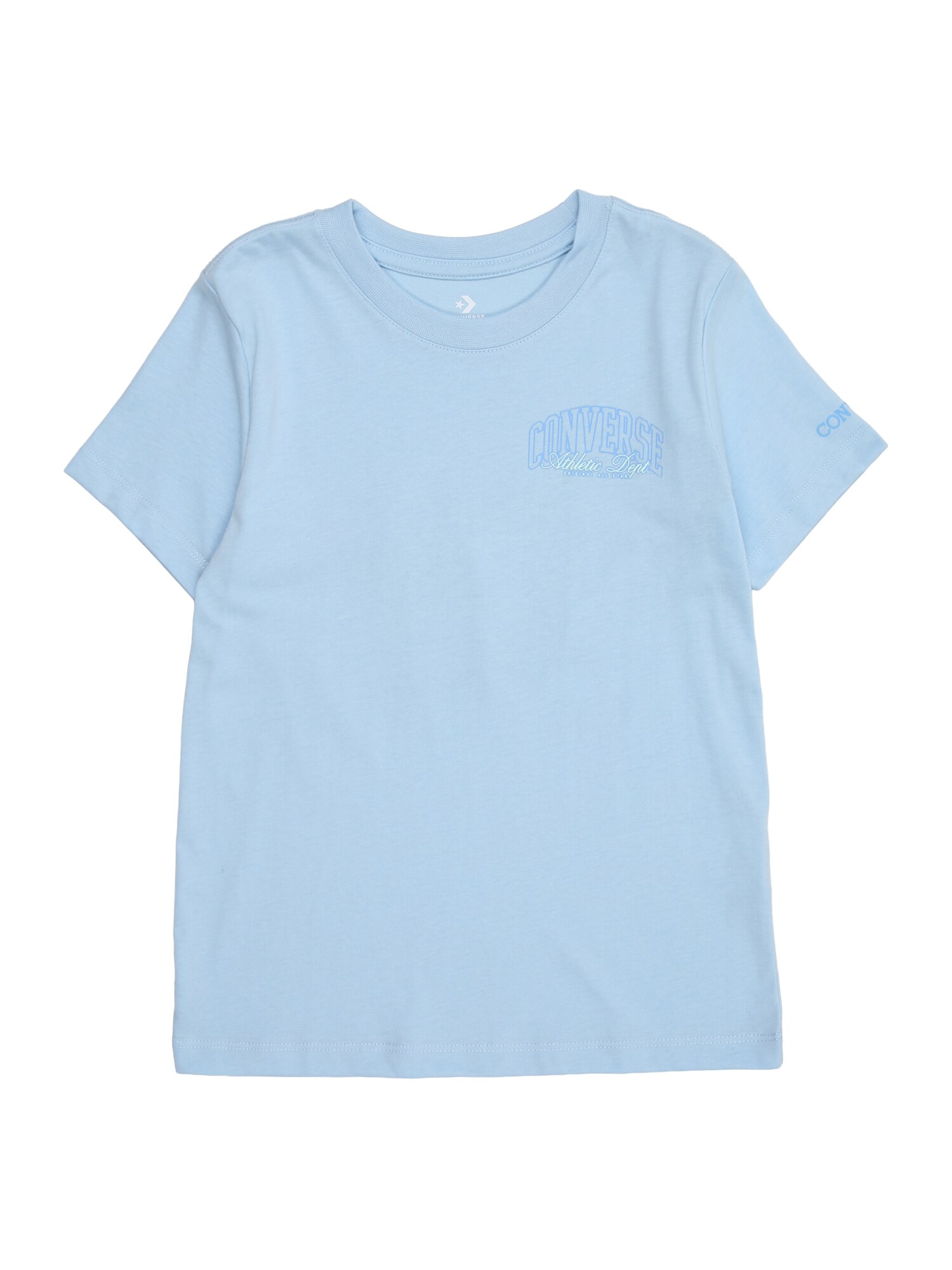 CONVERSE Tricou CHUCK TAYLOR  albastru marin / albastru deschis / verde pastel / alb