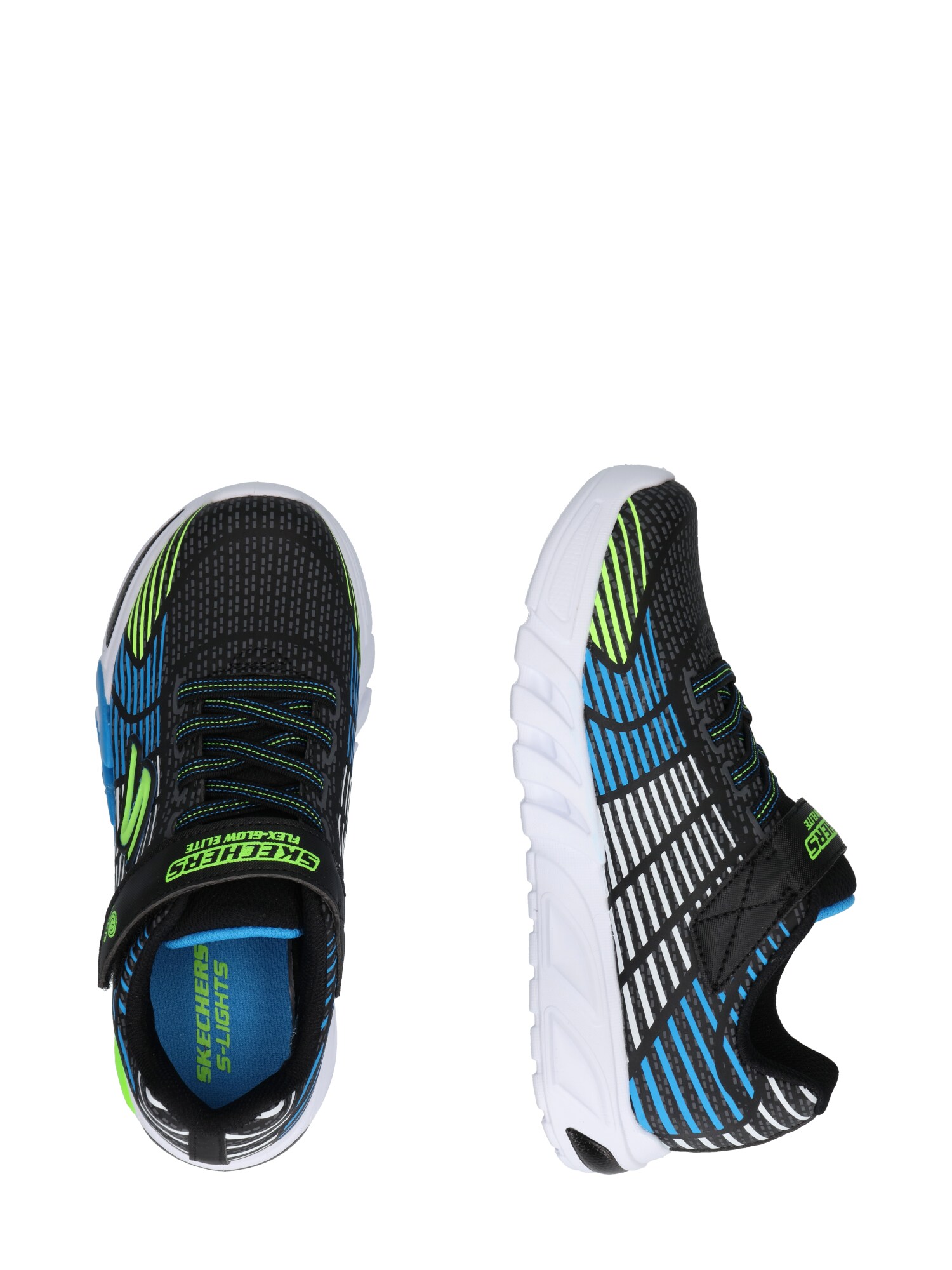 SKECHERS Sportcipő 'Flex-Glow Elite'  kék / zöld / fekete termék 2. képe