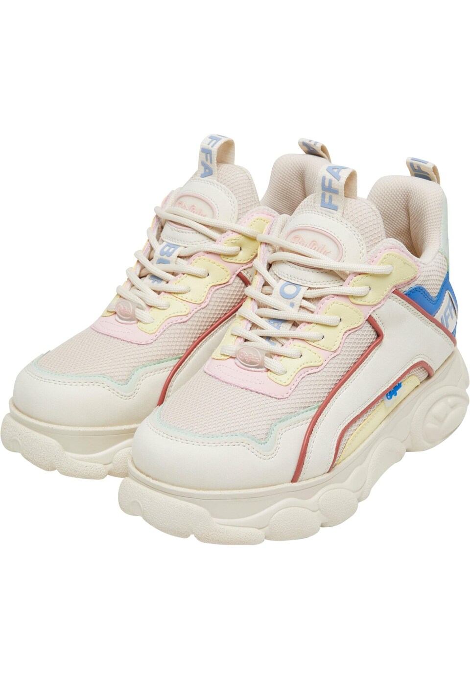 Låg sneaker 'CLD Chai' kräm / blå / rosa