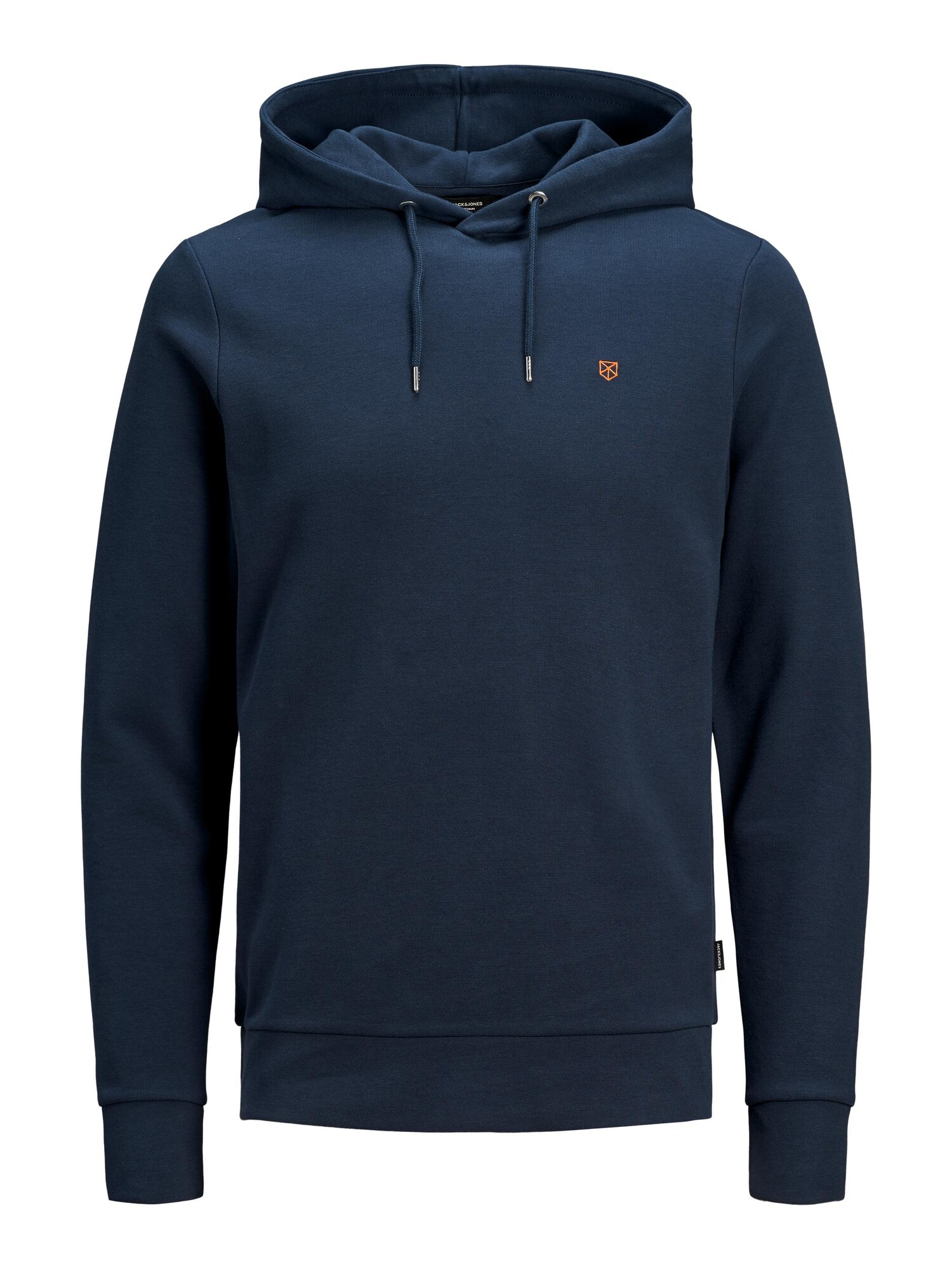 JACK & JONES Mikina 'Hardy' tmavomodrá / oranžová