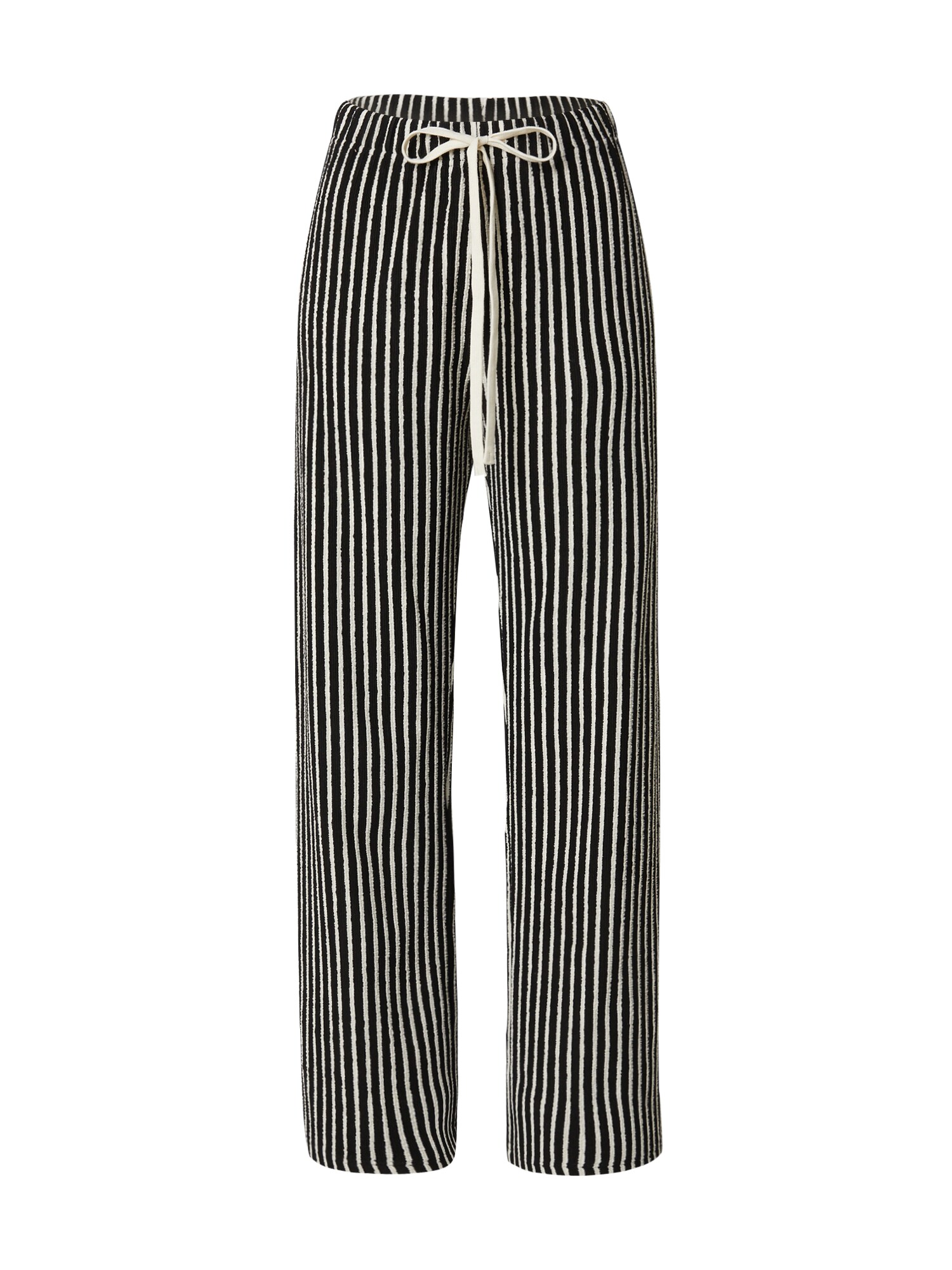 EDITED Pantaloni Emmie  negru / alb