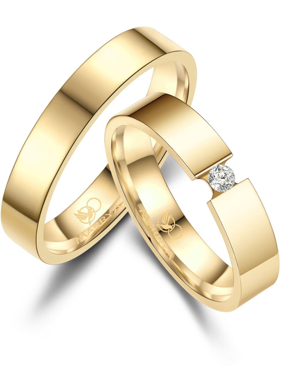 Ring 'MARRYA ES-44 Ehering aus Edelstahl'
