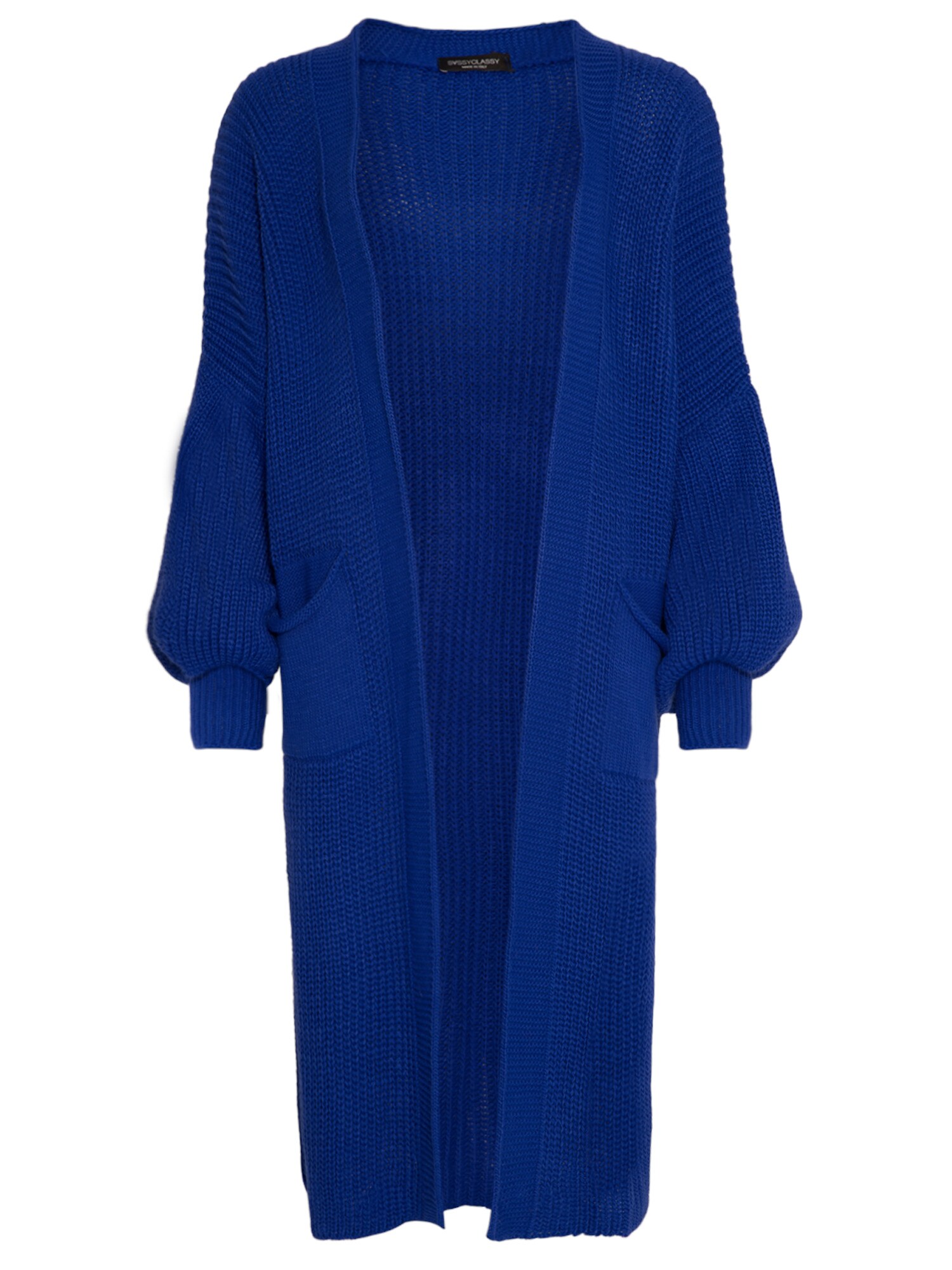 SASSYCLASSY Casaco de malha oversized  azul real