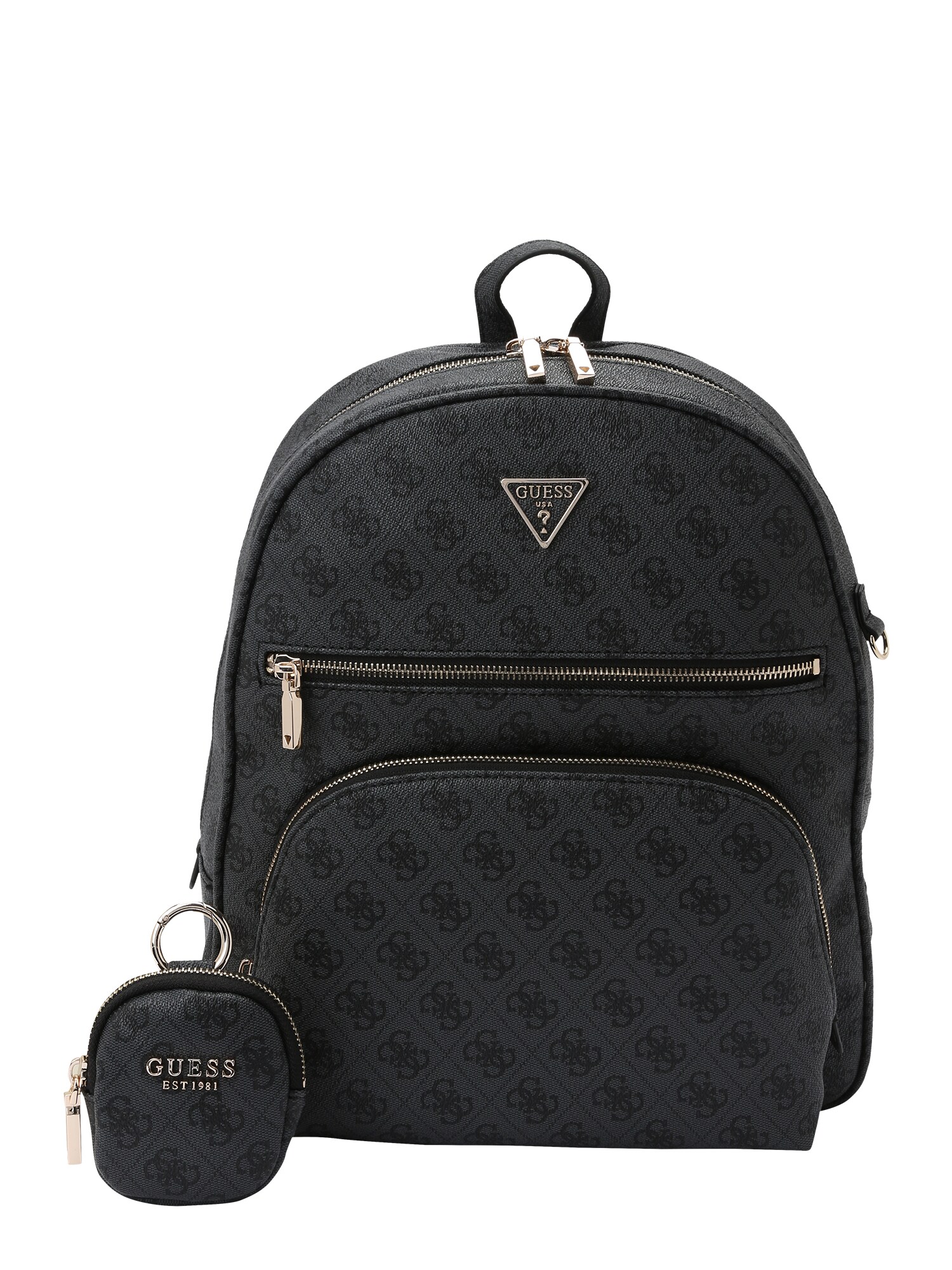 GUESS Rucsac POWER PLAY II LRG TECH BCKPCK  gri metalic / negru
