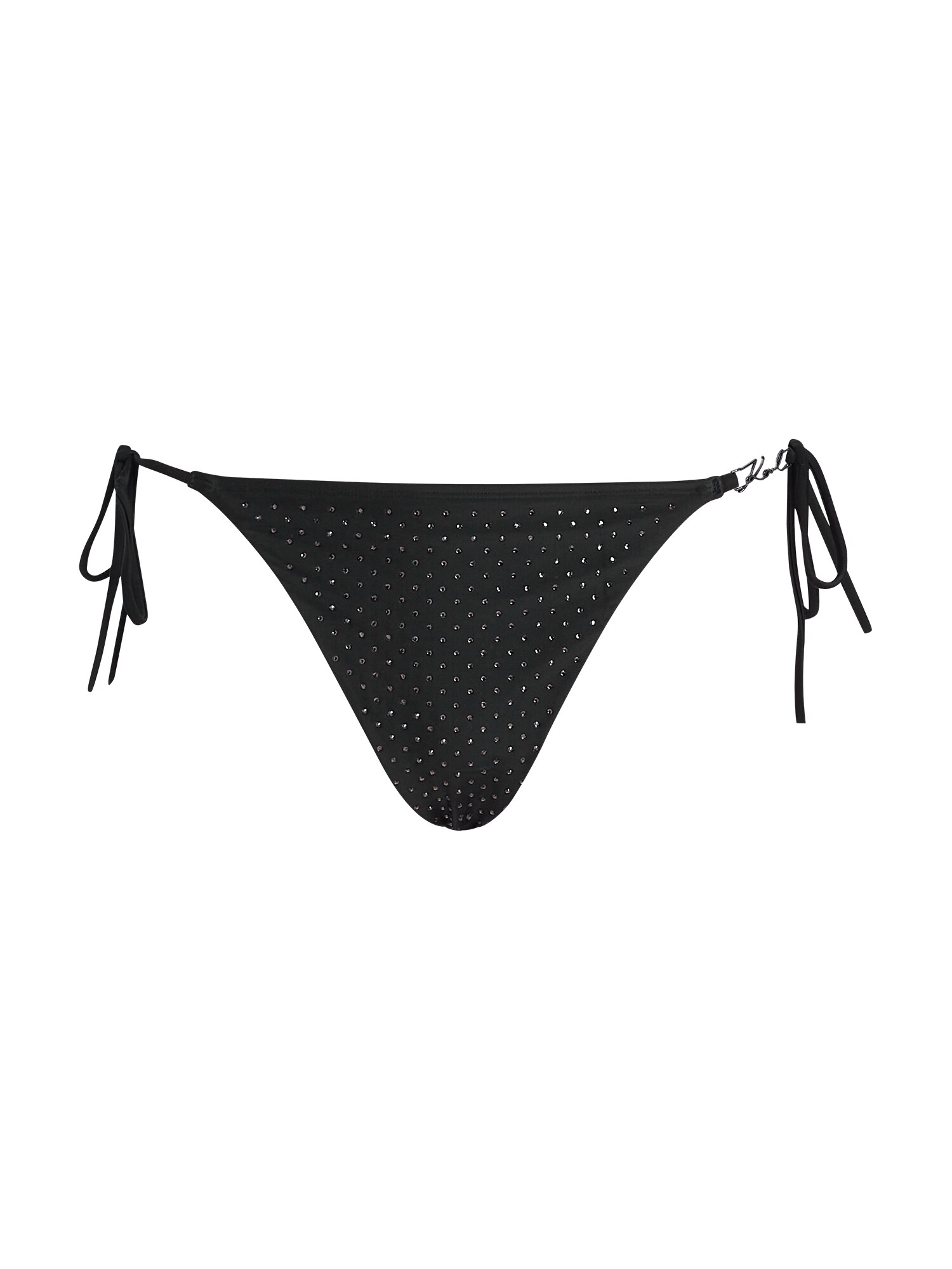 Karl Lagerfeld Bikinové nohavičky ' Strassbesetzte, freche Bikinihosen '  čierna