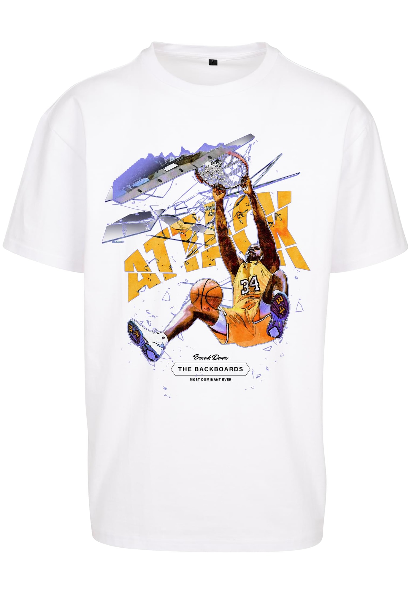 MT Upscale Marškinėliai 'Attack Player' mišrios spalvos / balta