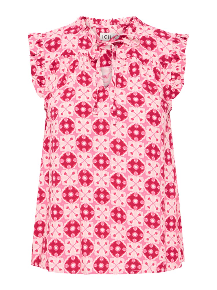 ICHI Bluse 'IHVERA' Damen Größe XL rosa / altrosa / dunkelpink / weiß