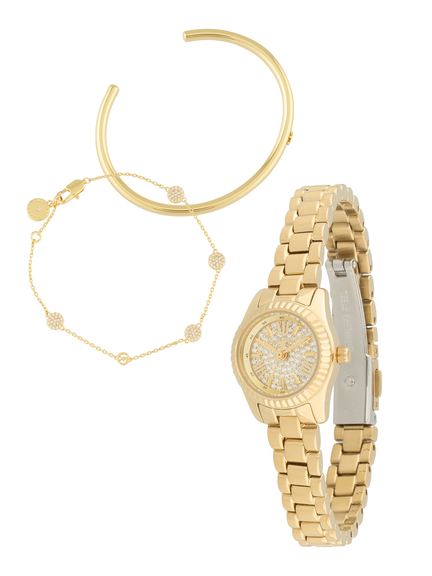 MICHAEL Michael Kors Ceas analogic LEXINGTON  auriu / transparent