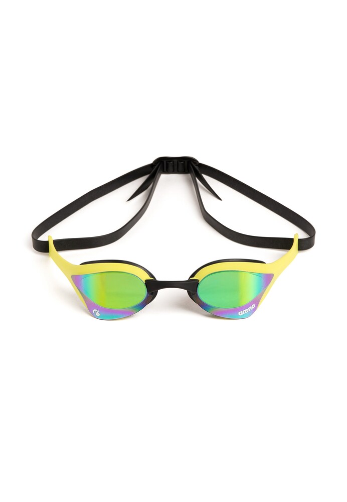 ARENA Schwimmbrille 'COBRA ULTRA SWIPE MIRROR' Herren Größe XS/XL aqua / zitrone / hellgrün / fuchsia / schwarz