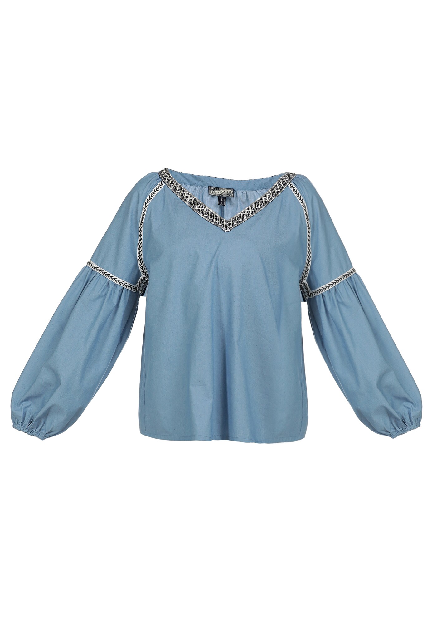 DreiMaster Vintage Palaidinė  dangaus žydra / balta / juoda